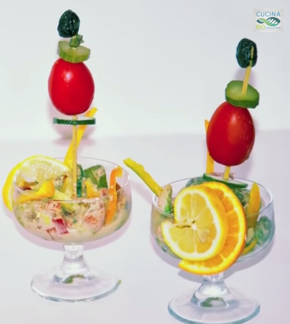 COCKTAIL DI ORTAGGI IN SALSA ROSA | CiboCrudo