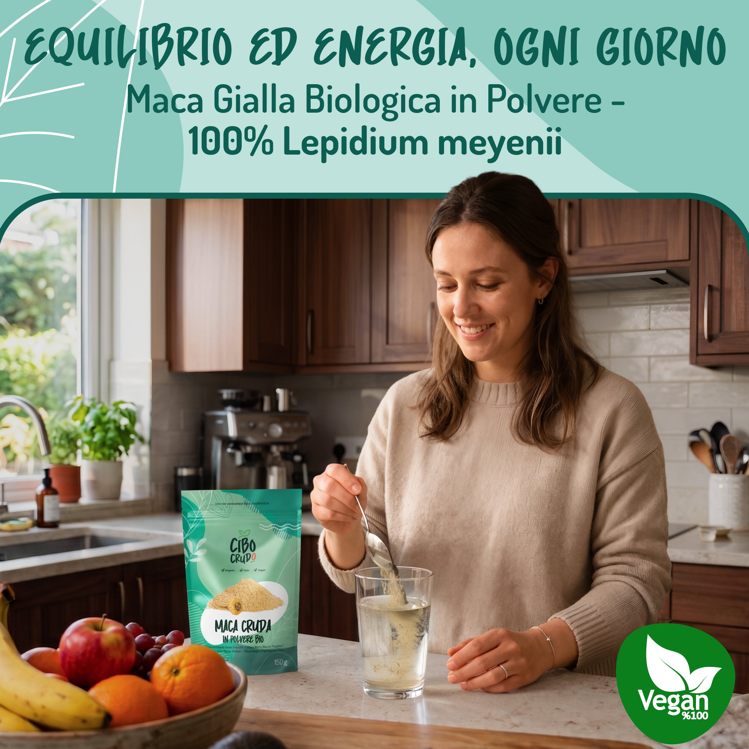 Maca Gialla in polvere cruda bio