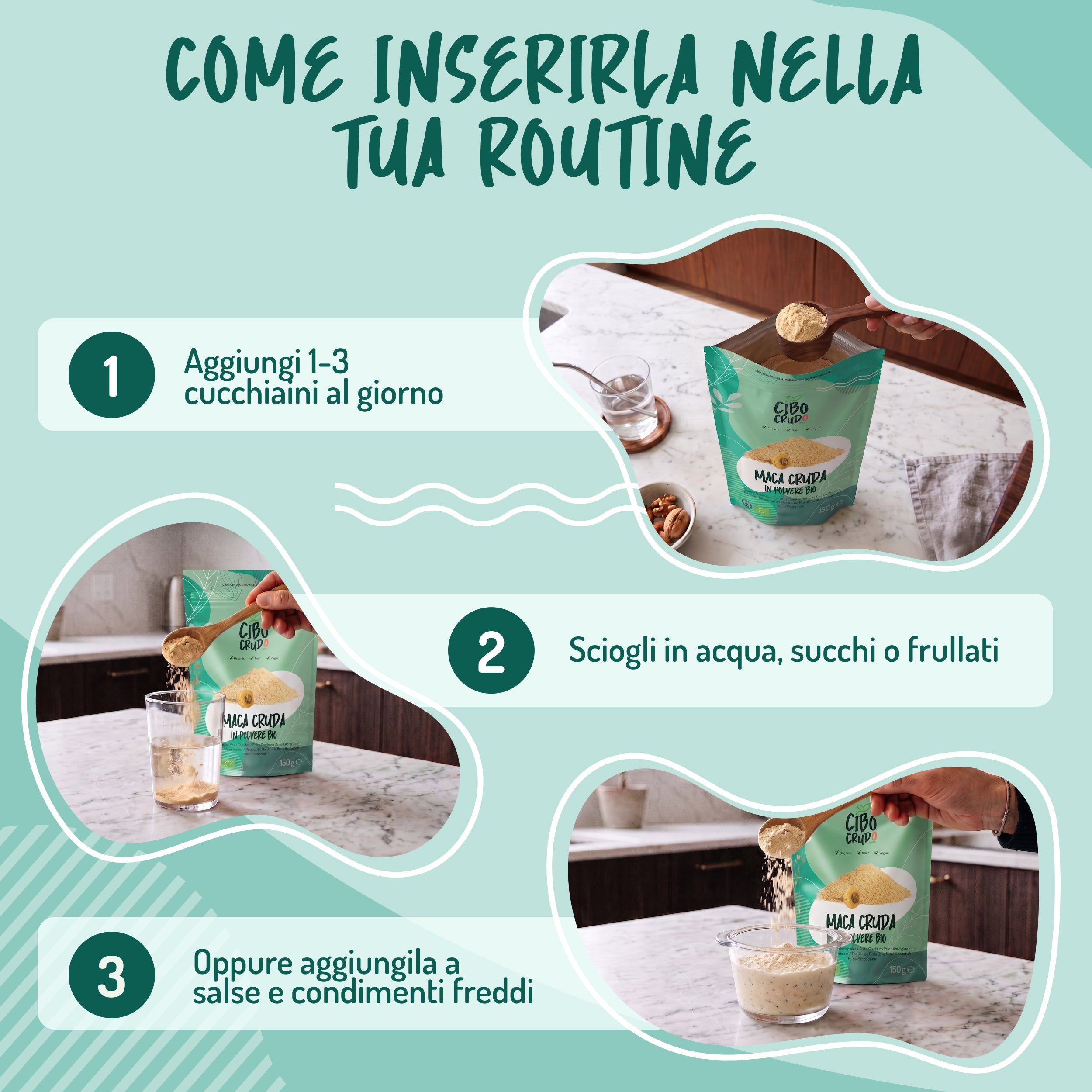 Maca Gialla in polvere cruda bio