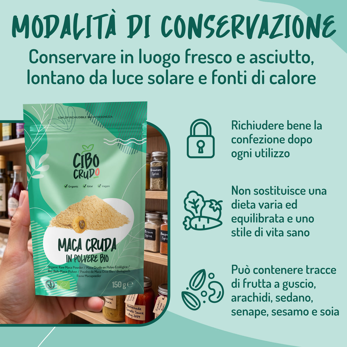 Maca Gialla in polvere cruda bio