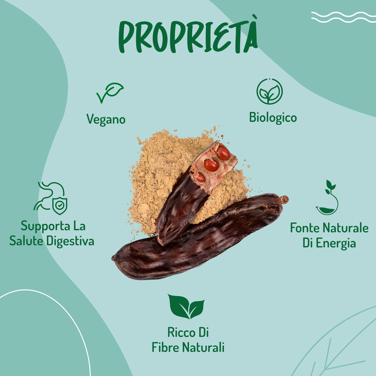 Farina di Carrube Cruda Bio