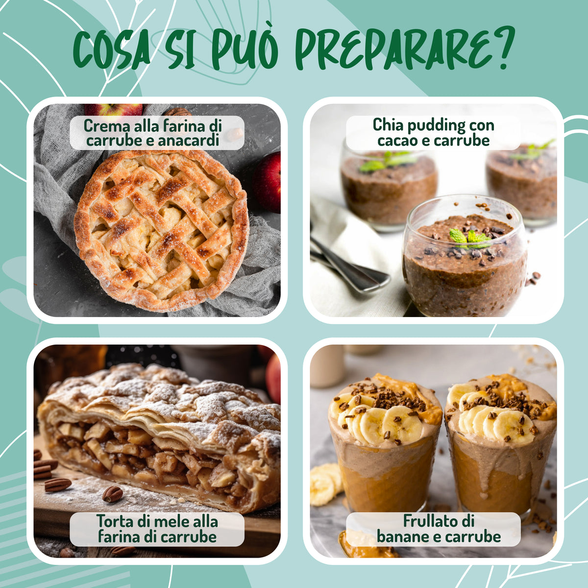 Farina di Carrube Cruda Bio