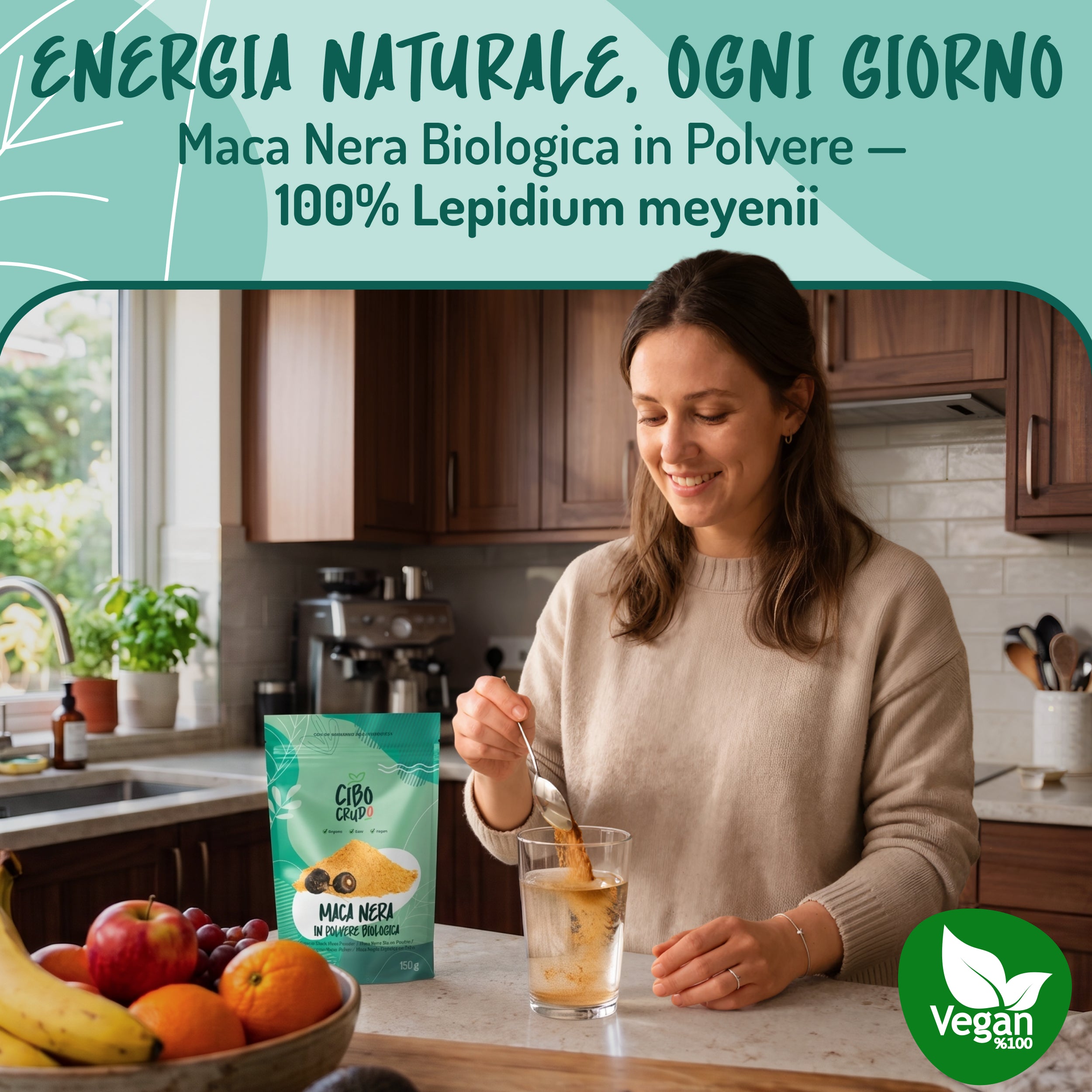 Maca Nera Peruviana Cruda Bio
