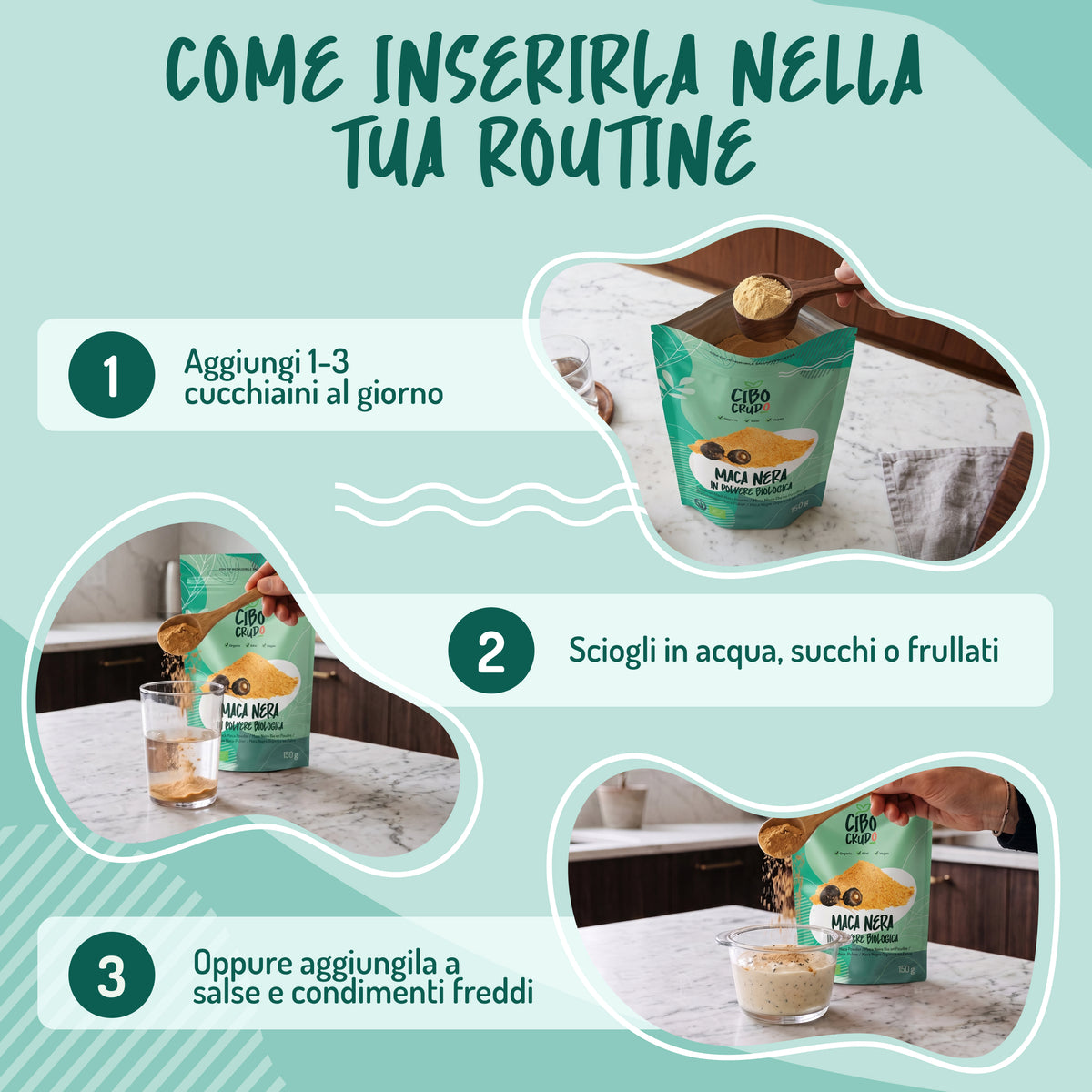 Maca Nera Peruviana Cruda Bio
