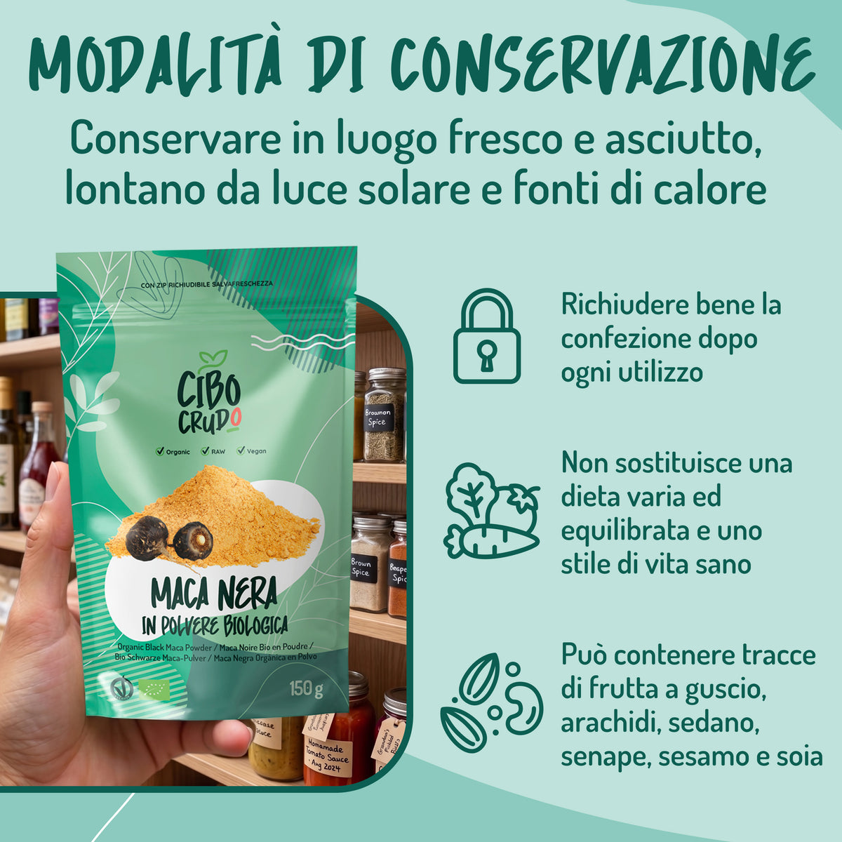 Maca Nera Peruviana Cruda Bio