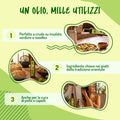 Infografica 'Un olio, mille utilizzi': a crudo su insalate, in cucina orientale, per la cura di pelle e capelli