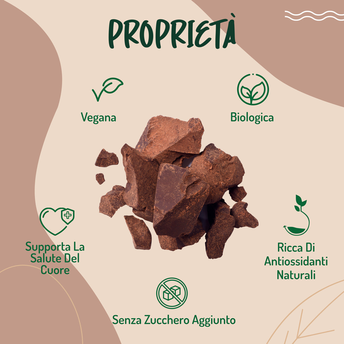 Pasta Di Cacao Criollo Tostato In Pezzi Bio