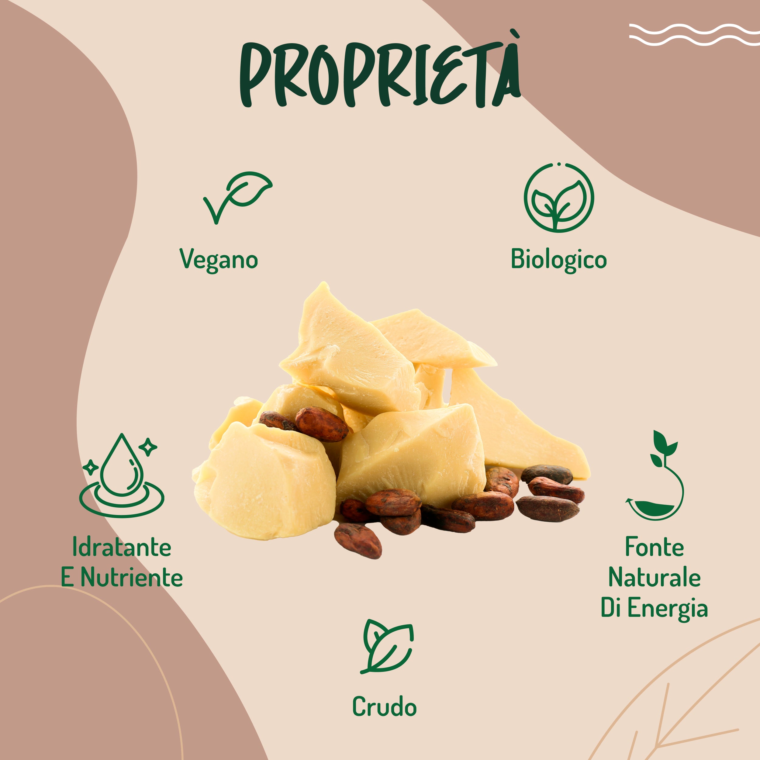 Burro Di Cacao Criollo Tostato In Pezzi Bio