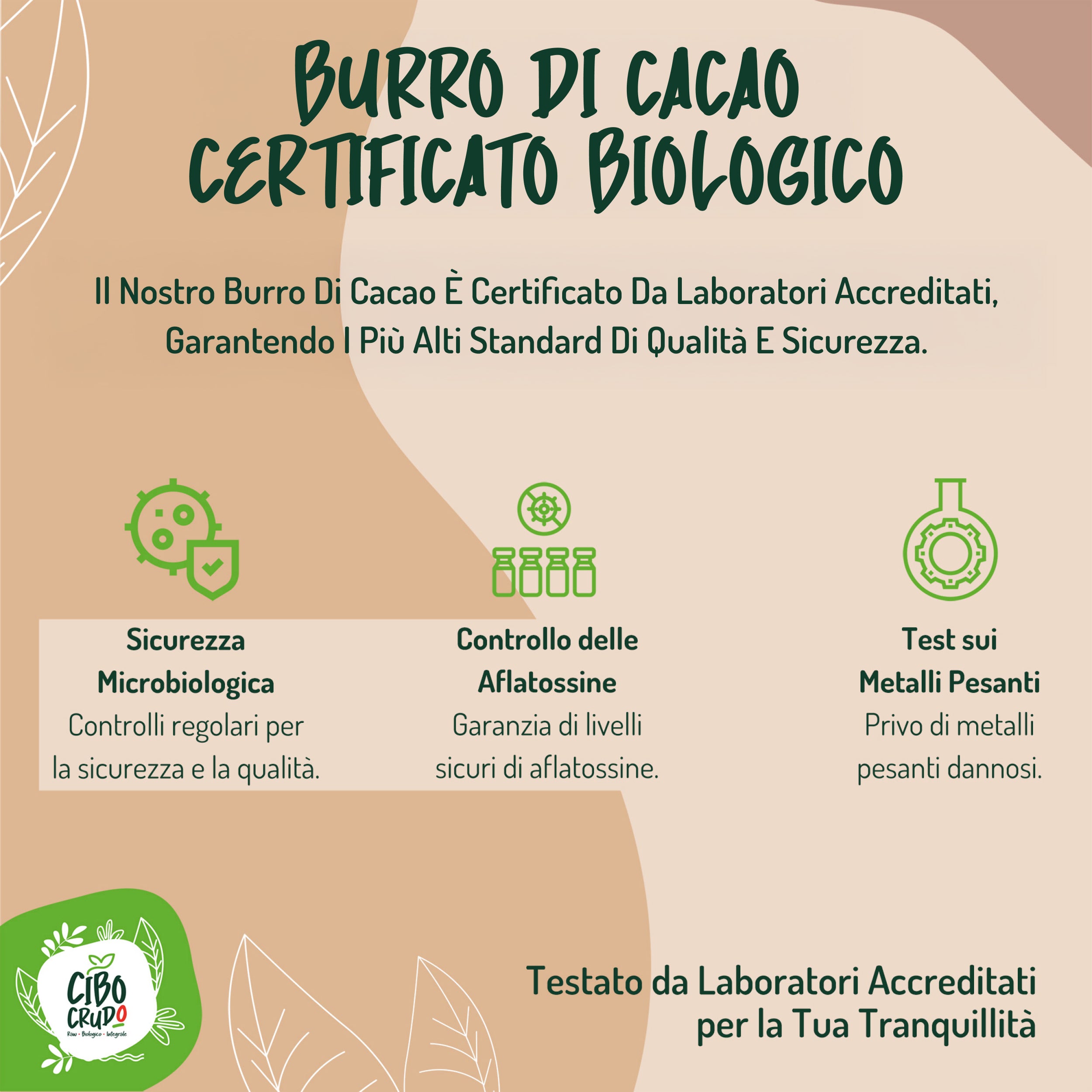 Burro Di Cacao Criollo Tostato In Pezzi Bio