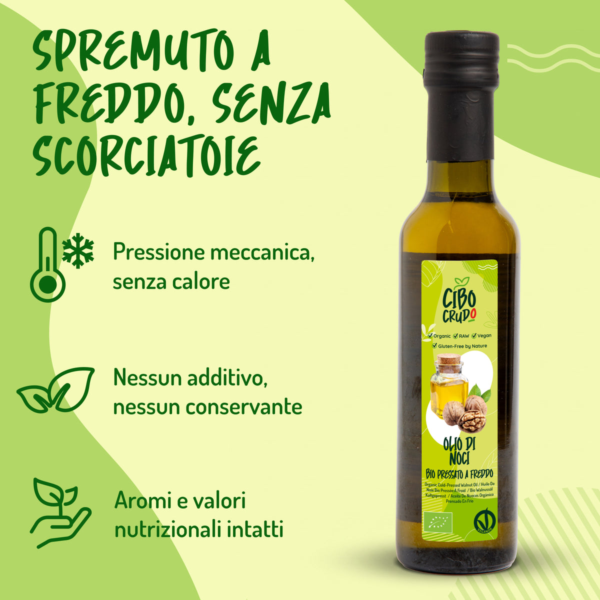 Olio di Noci spremuto a freddo Bio