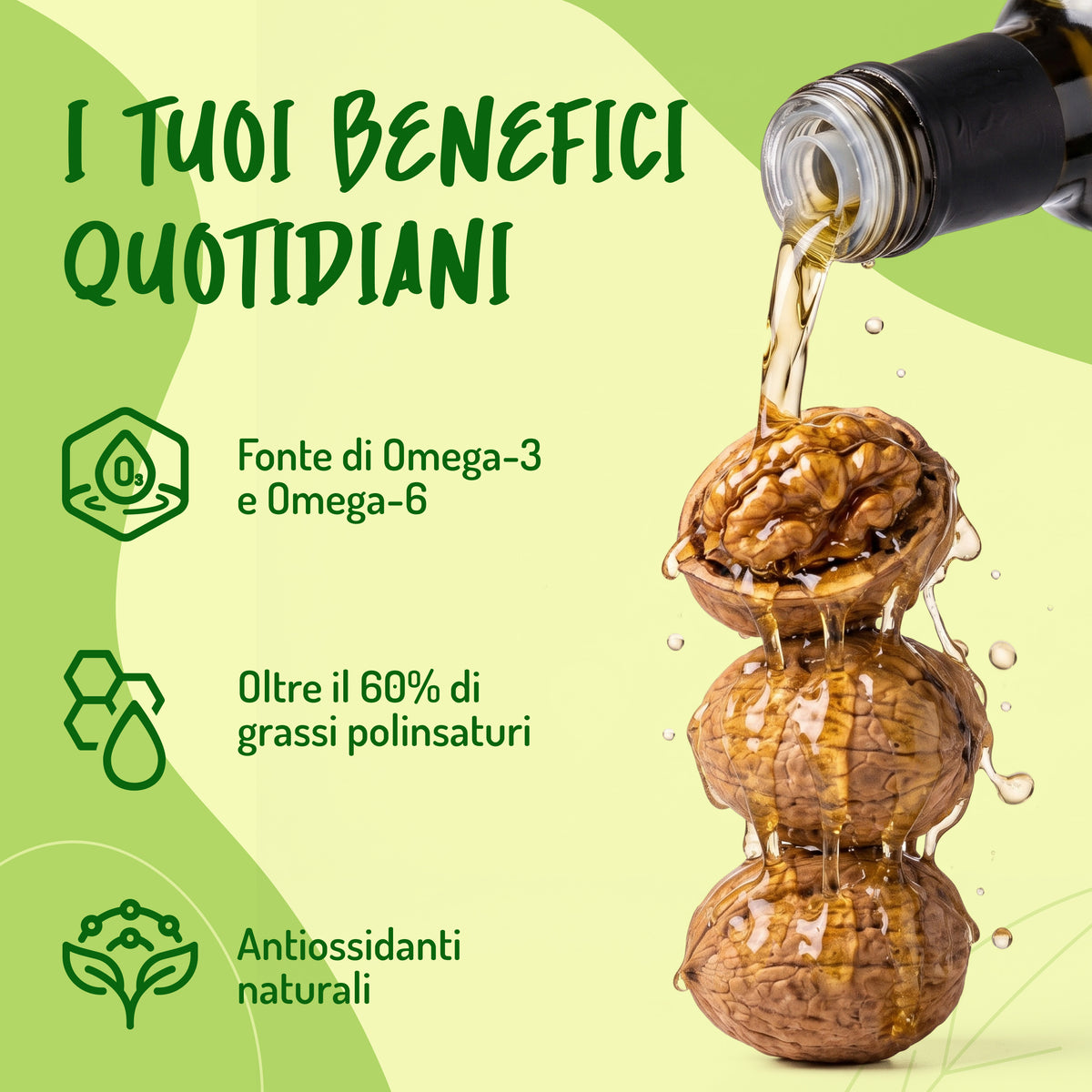 Olio di Noci spremuto a freddo Bio
