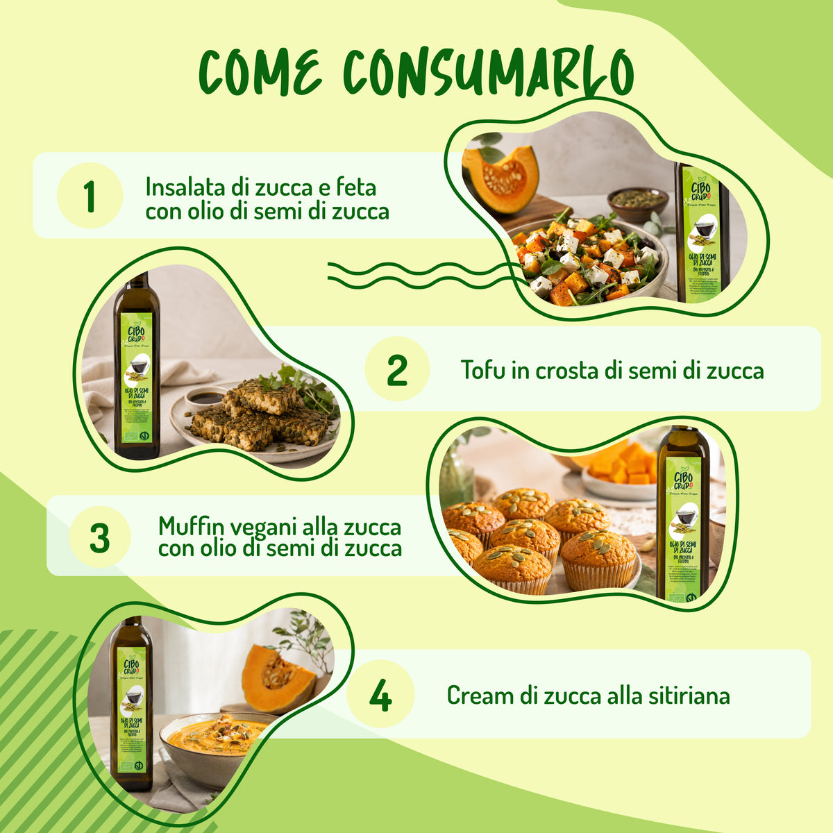 Olio di semi di Zucca spremuto a freddo Bio