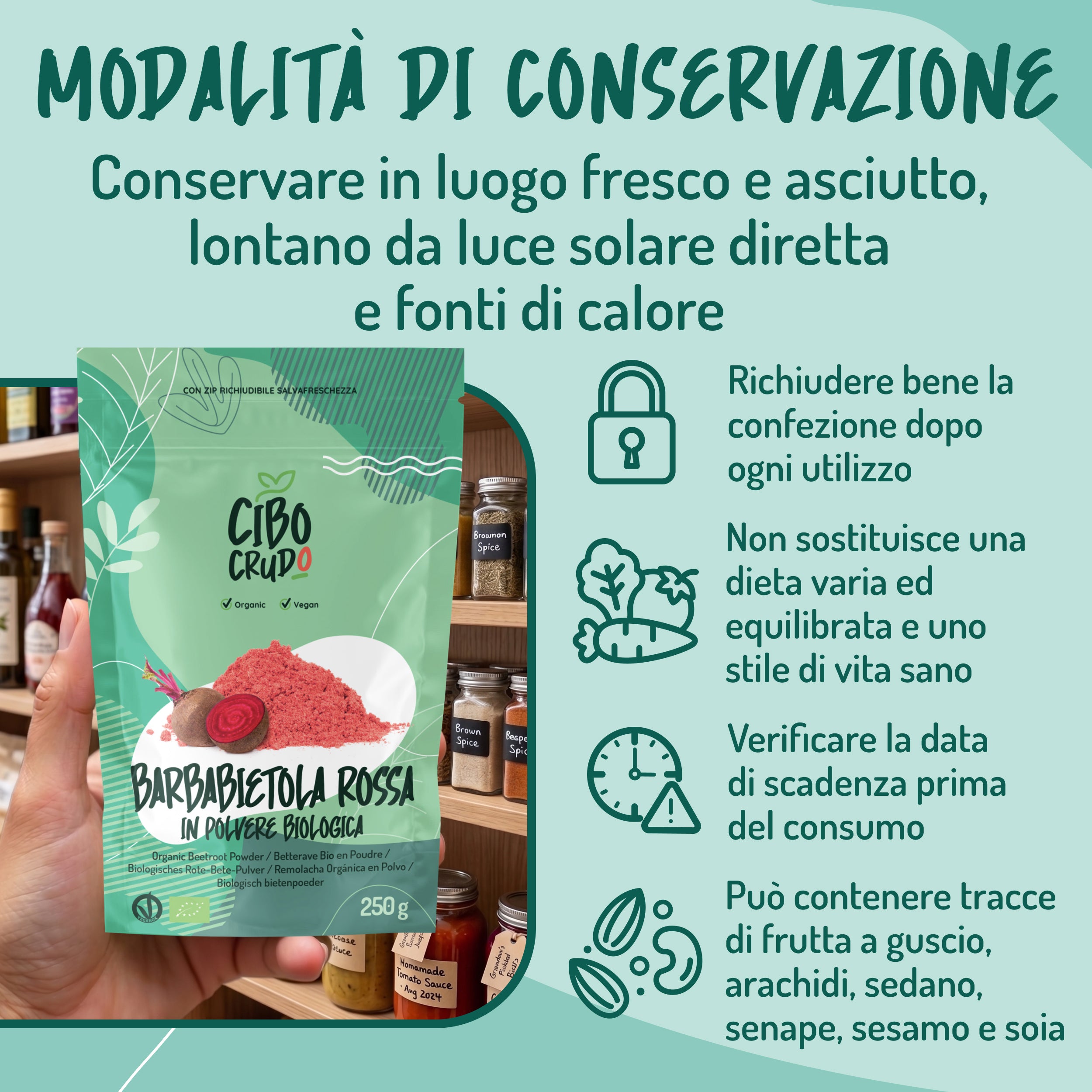 Barbabietola rossa in polvere bio