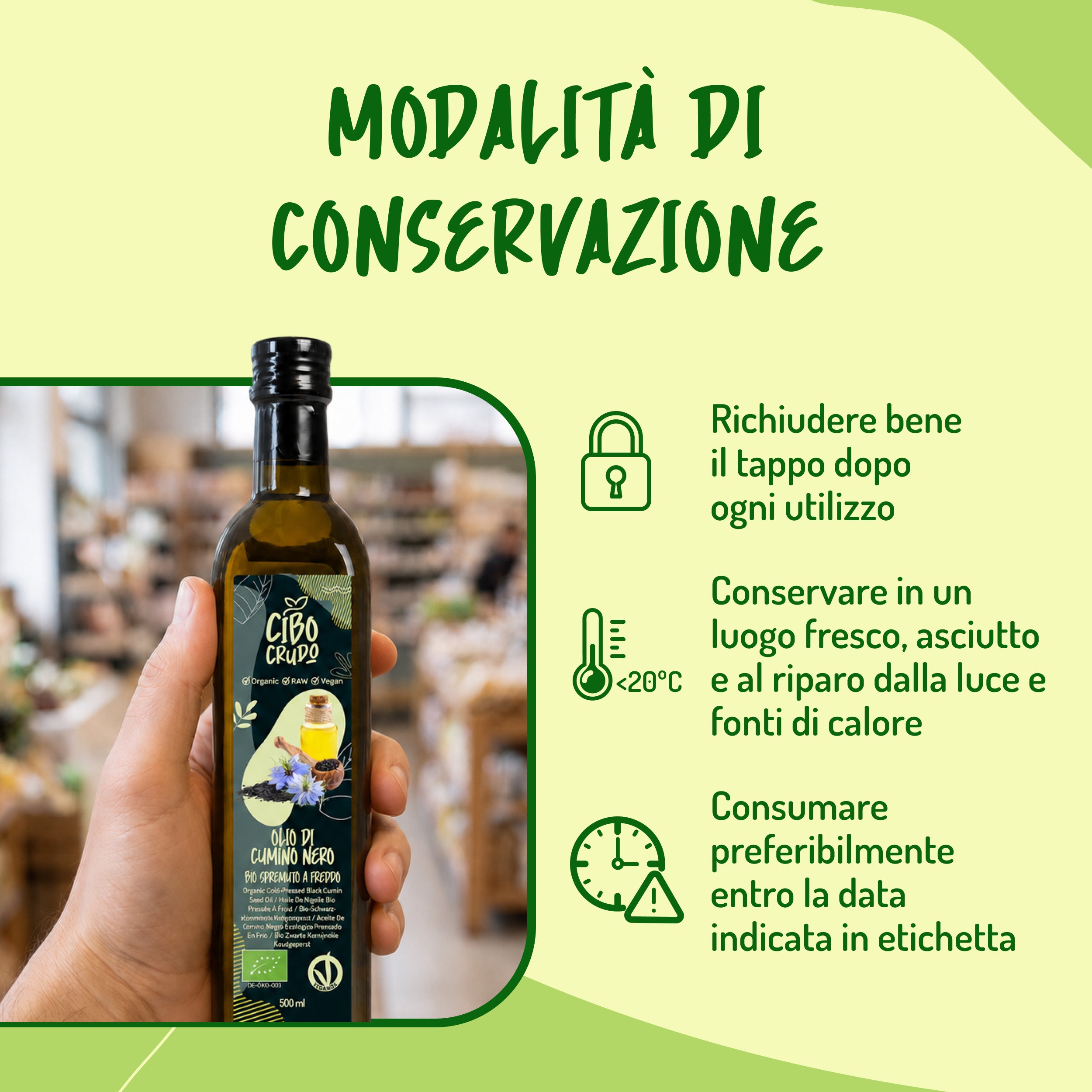 Olio di Cumino Nero Spremuto a Freddo Crudo e Bio