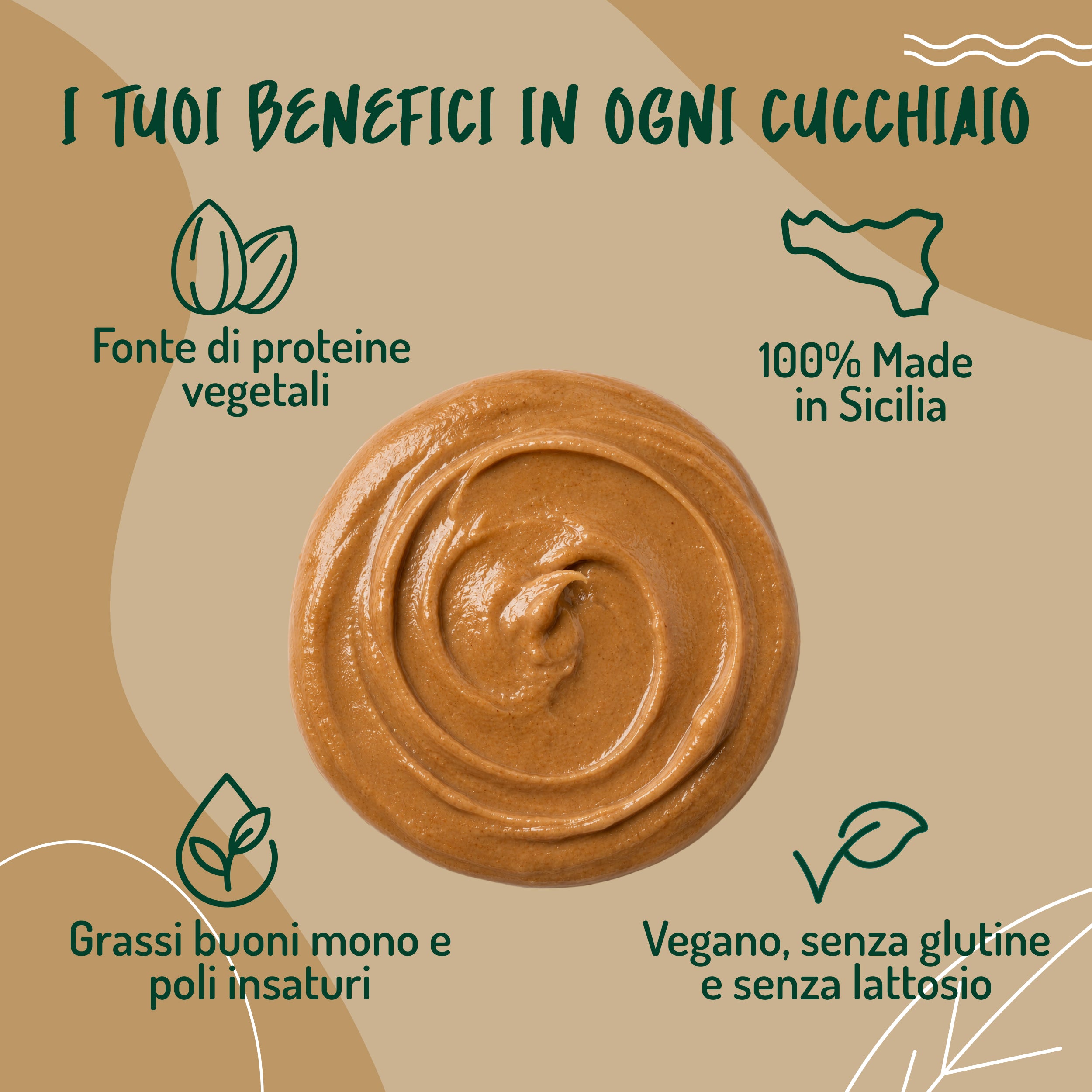 Crema di Mandorle Tostate di Sicilia Bio