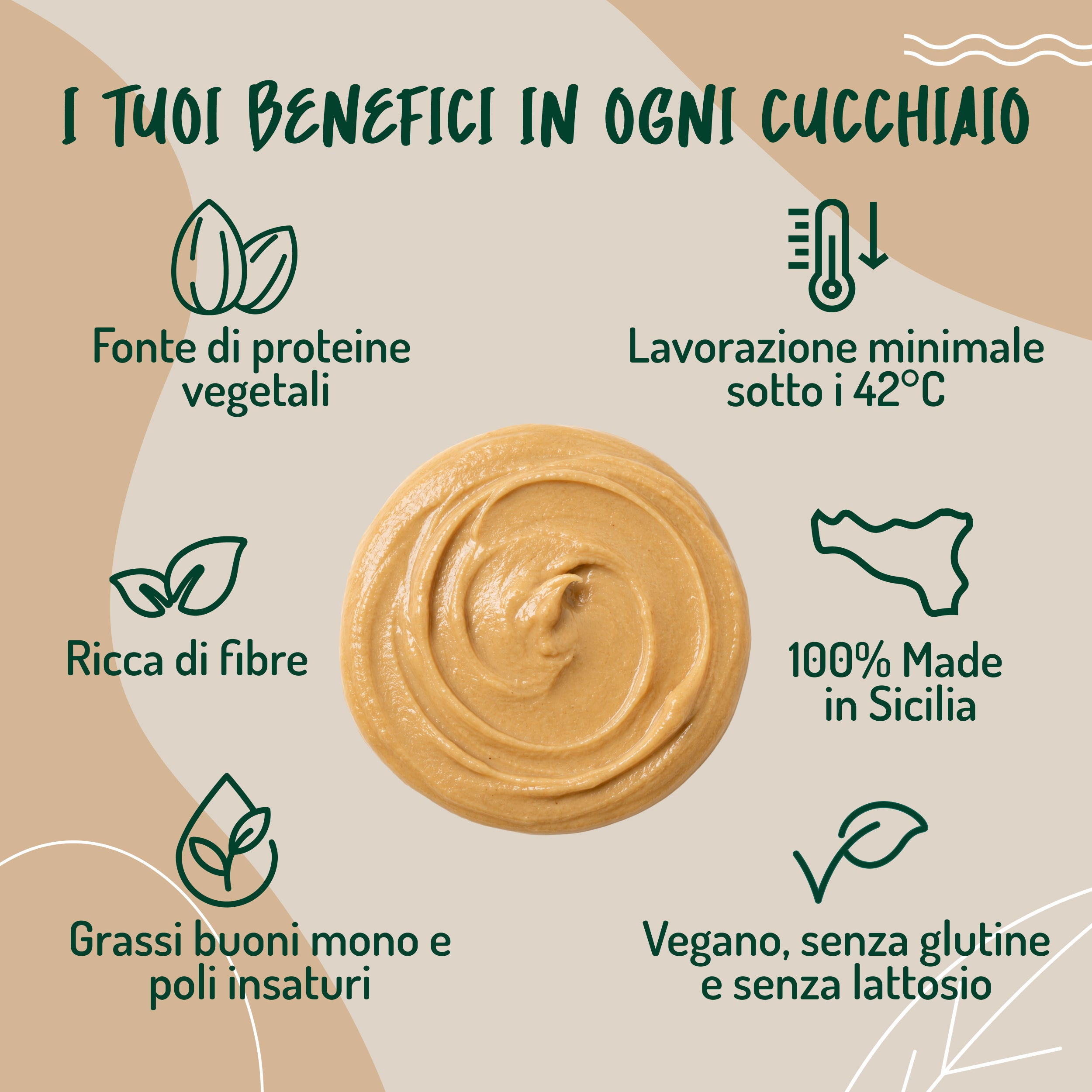 Crema di Mandorle Pelate di Sicilia Bio