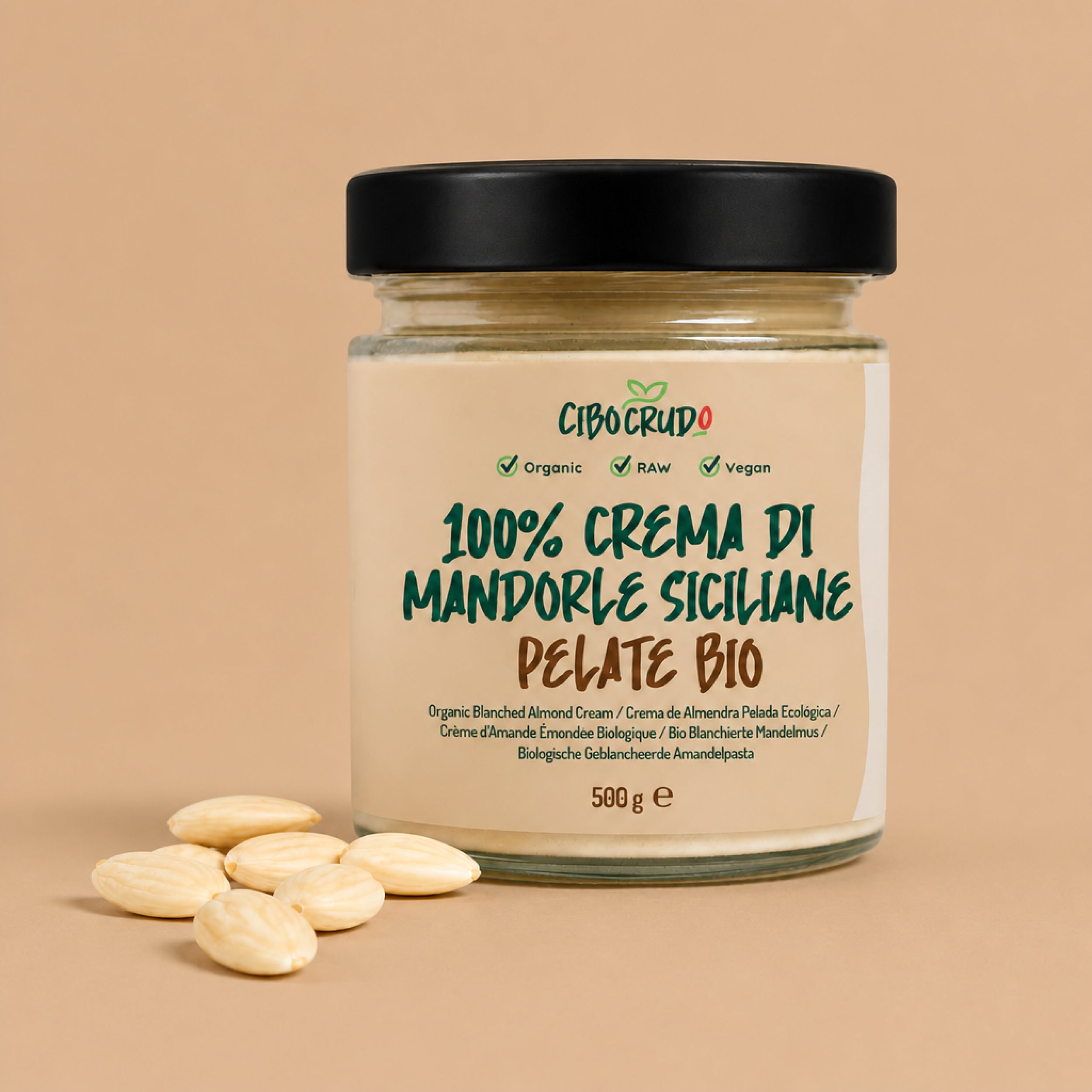Crema di Mandorle Pelate di Sicilia Bio