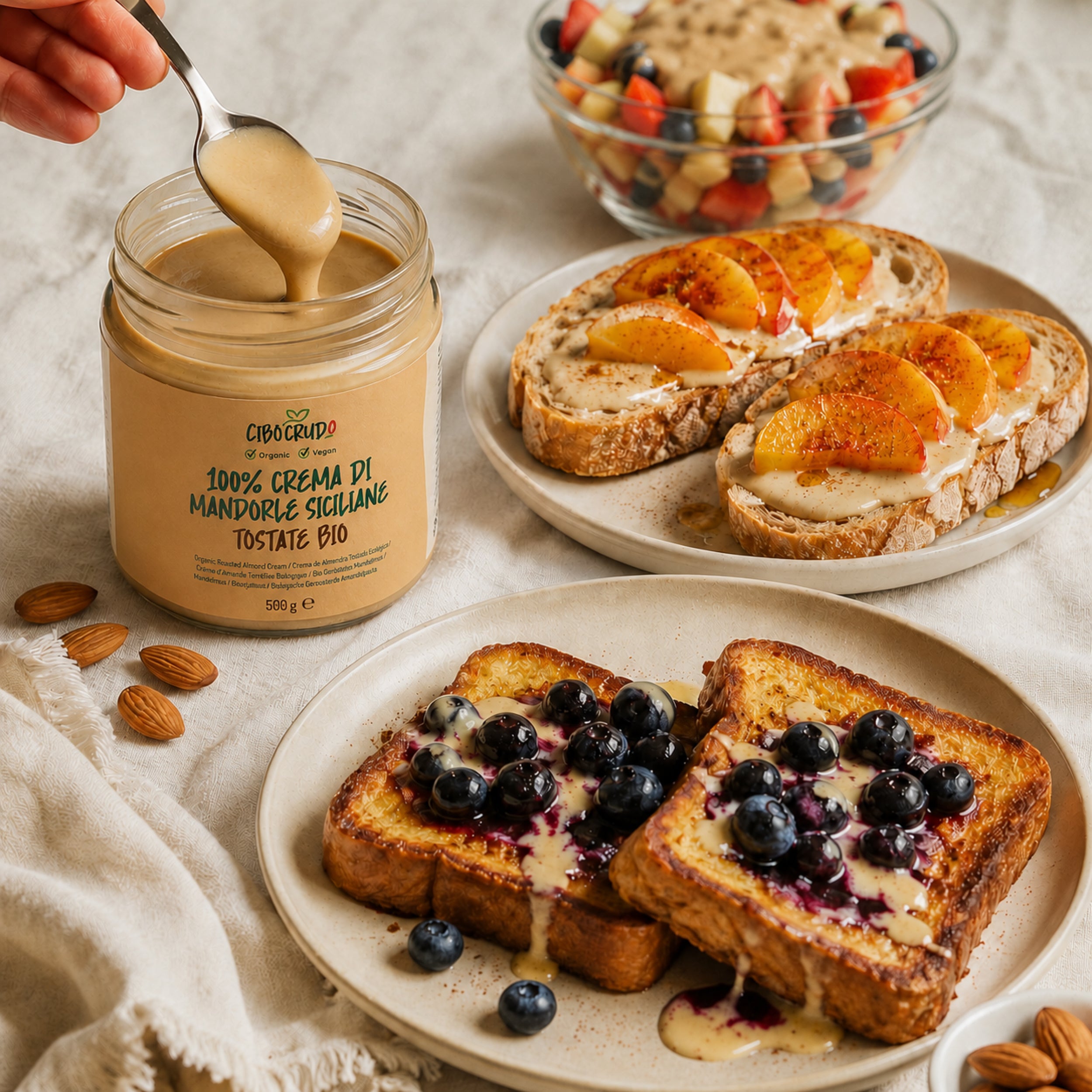 Crema di Mandorle Tostate di Sicilia Bio
