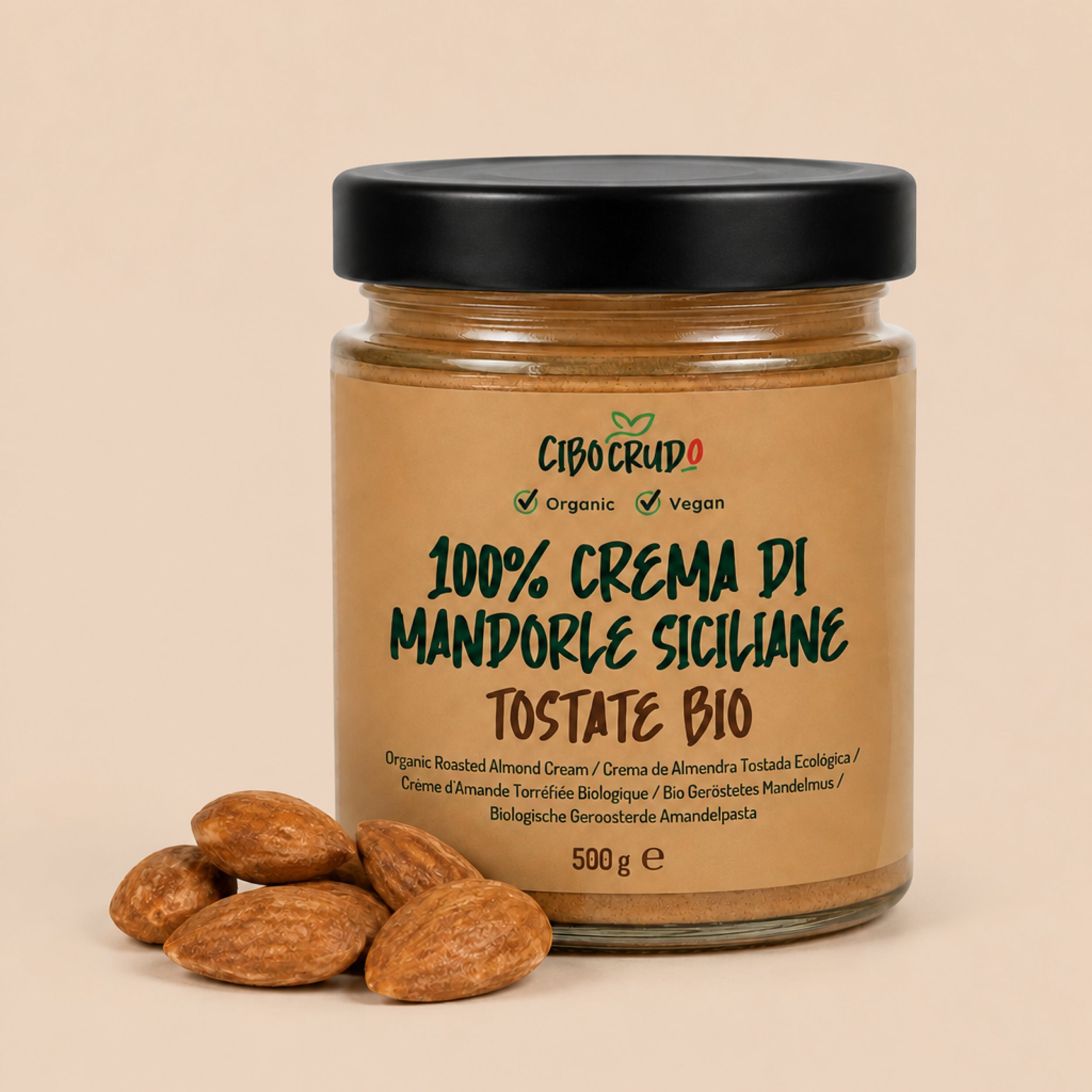 Crema di Mandorle Tostate di Sicilia Bio