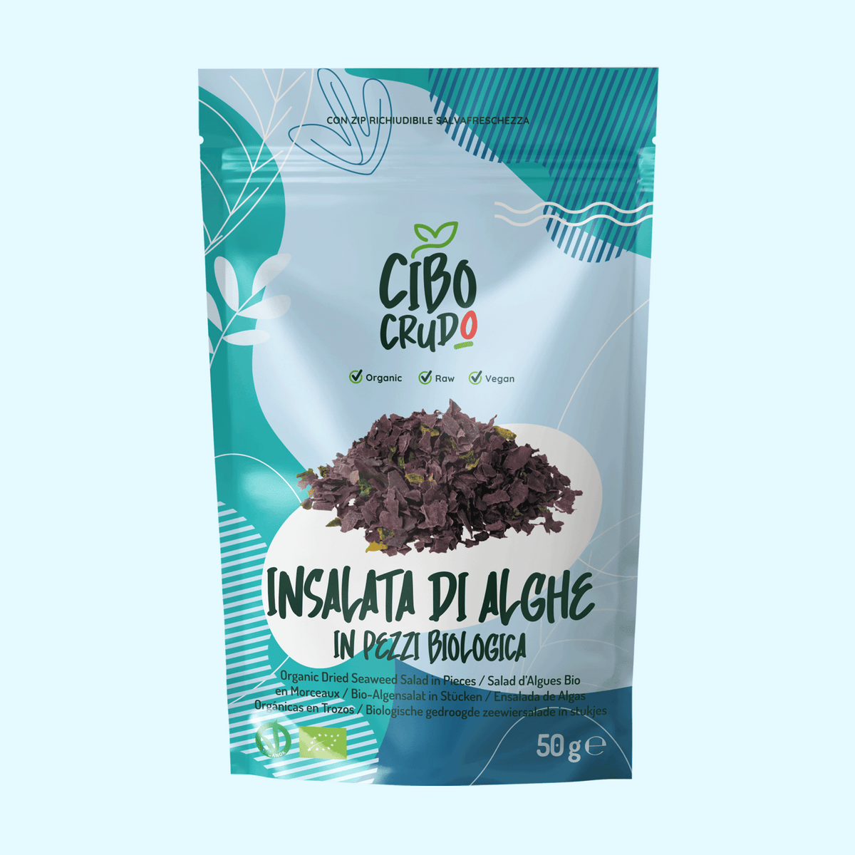 Insalata di Alghe in pezzi Cruda Bio