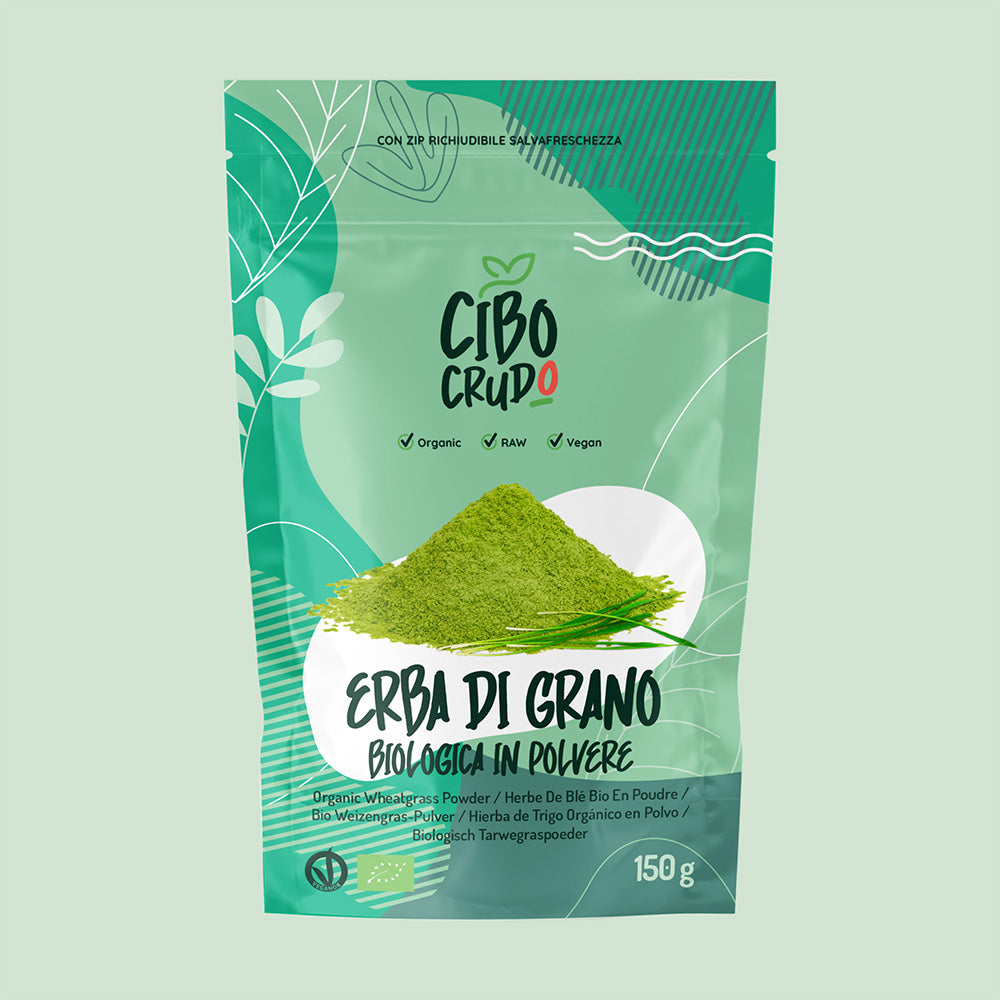 Erba di Grano in polvere cruda Bio