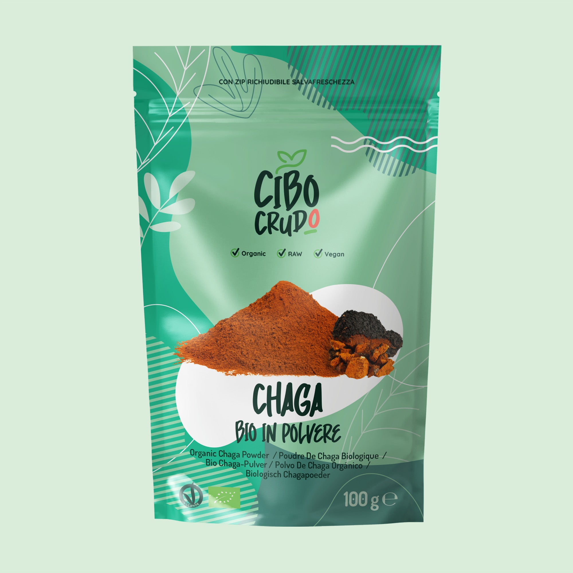 Chaga In Polvere Crudo Bio