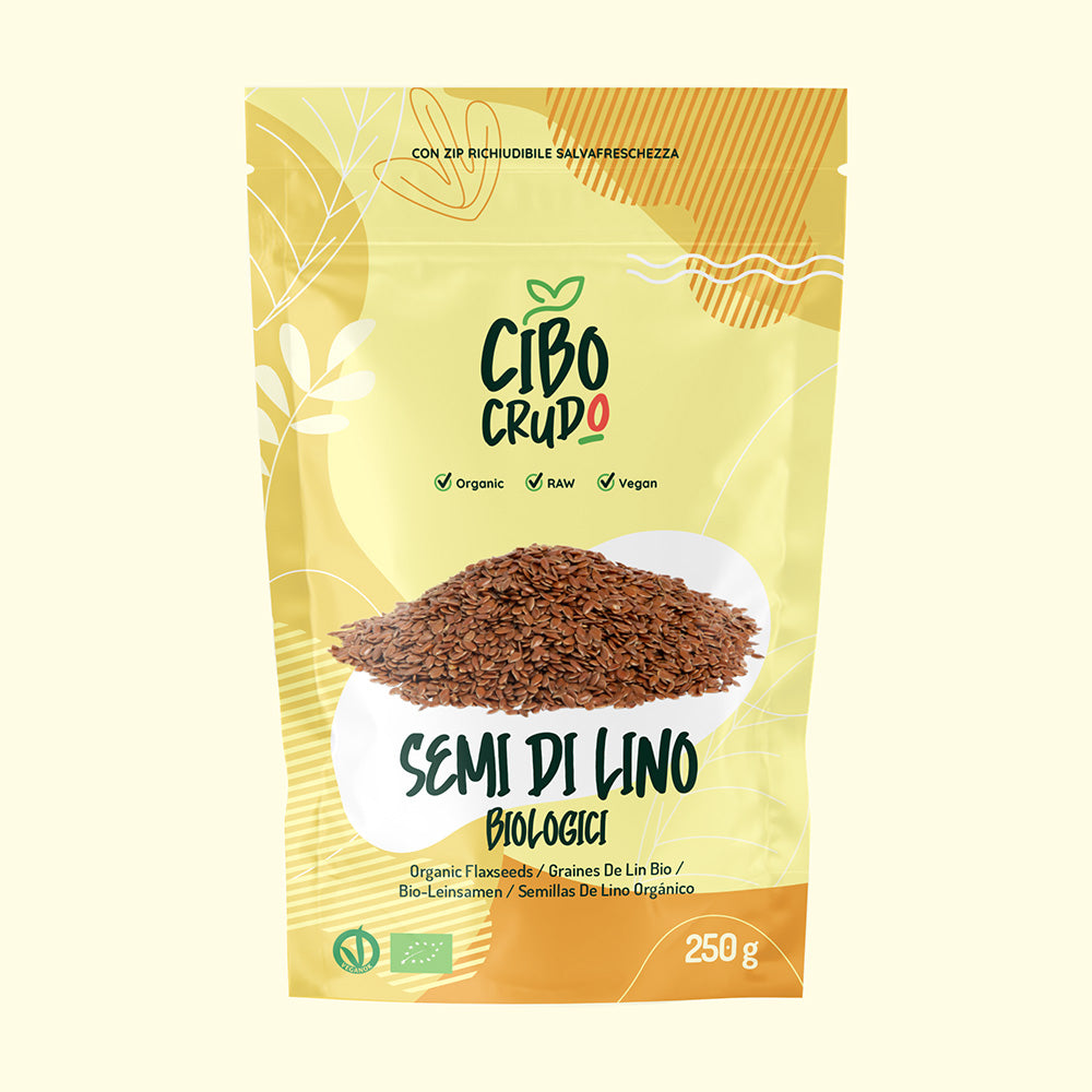 Semi Di Lino Scuri Bio e Crudi