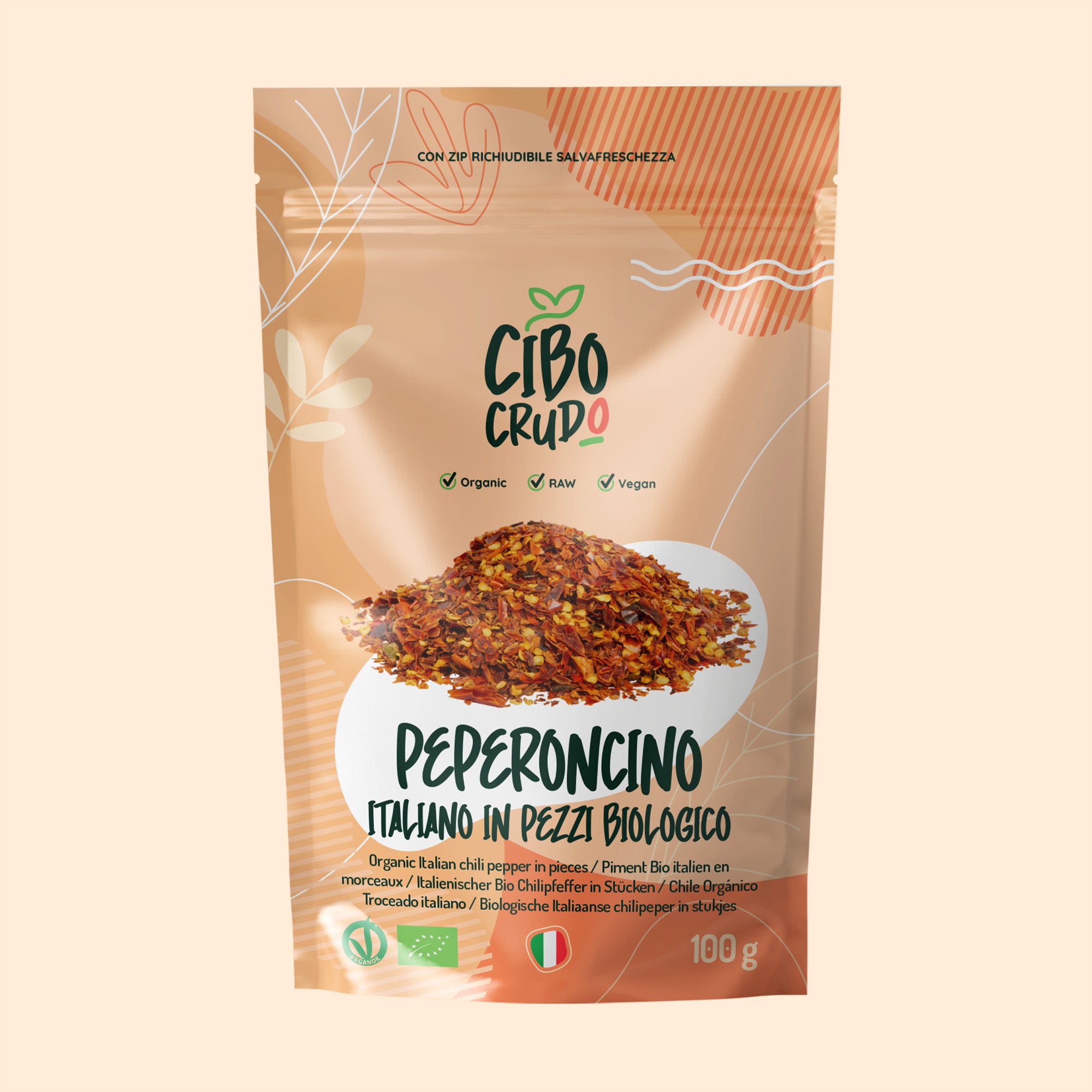 Peperoncino secco tritato Crudo Bio