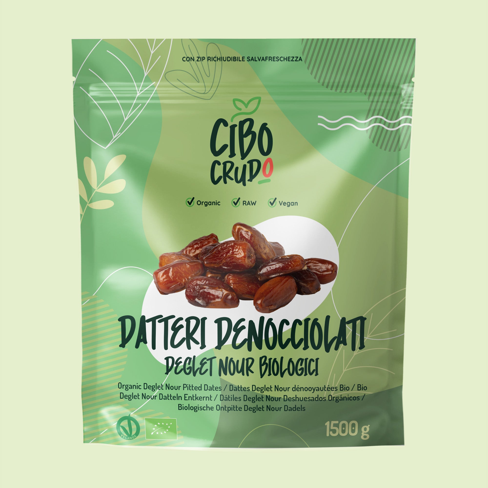 Datteri denocciolati crudi e Bio