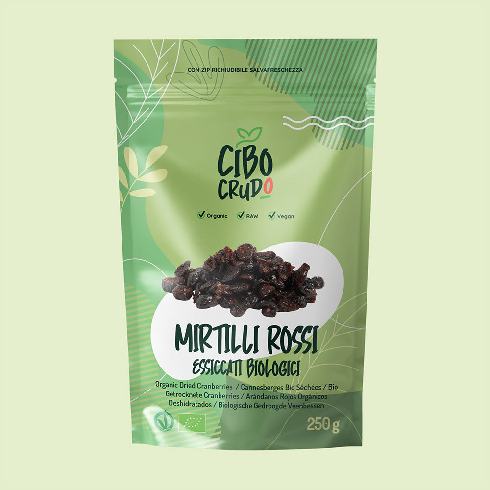 Mirtilli Rossi essiccati Bio