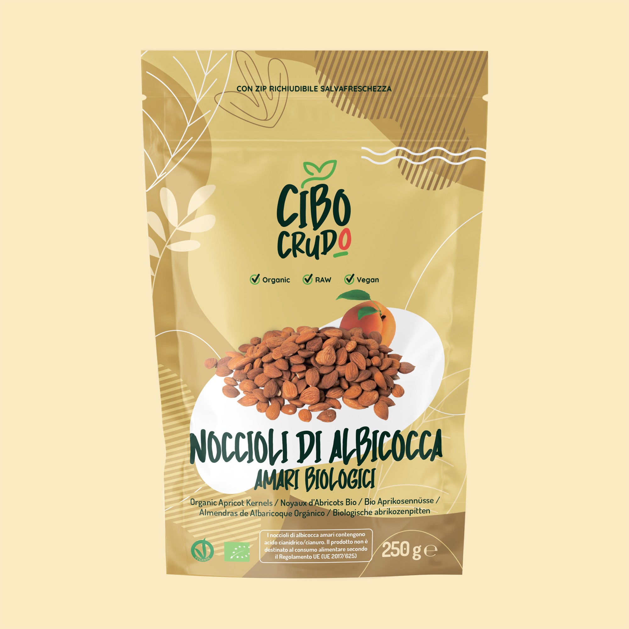 Armelline: Mandorle di Albicocca Amare Bio & Crude