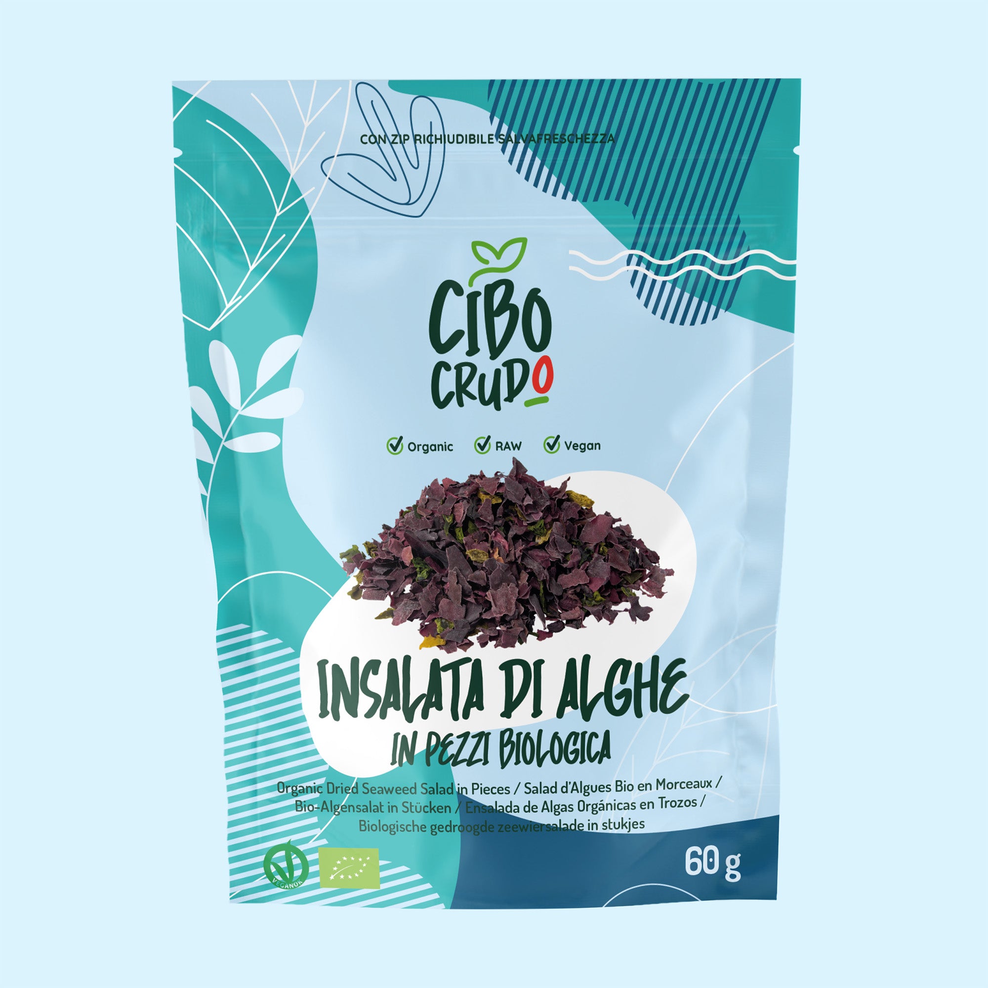Insalata di Alghe in pezzi Cruda Bio