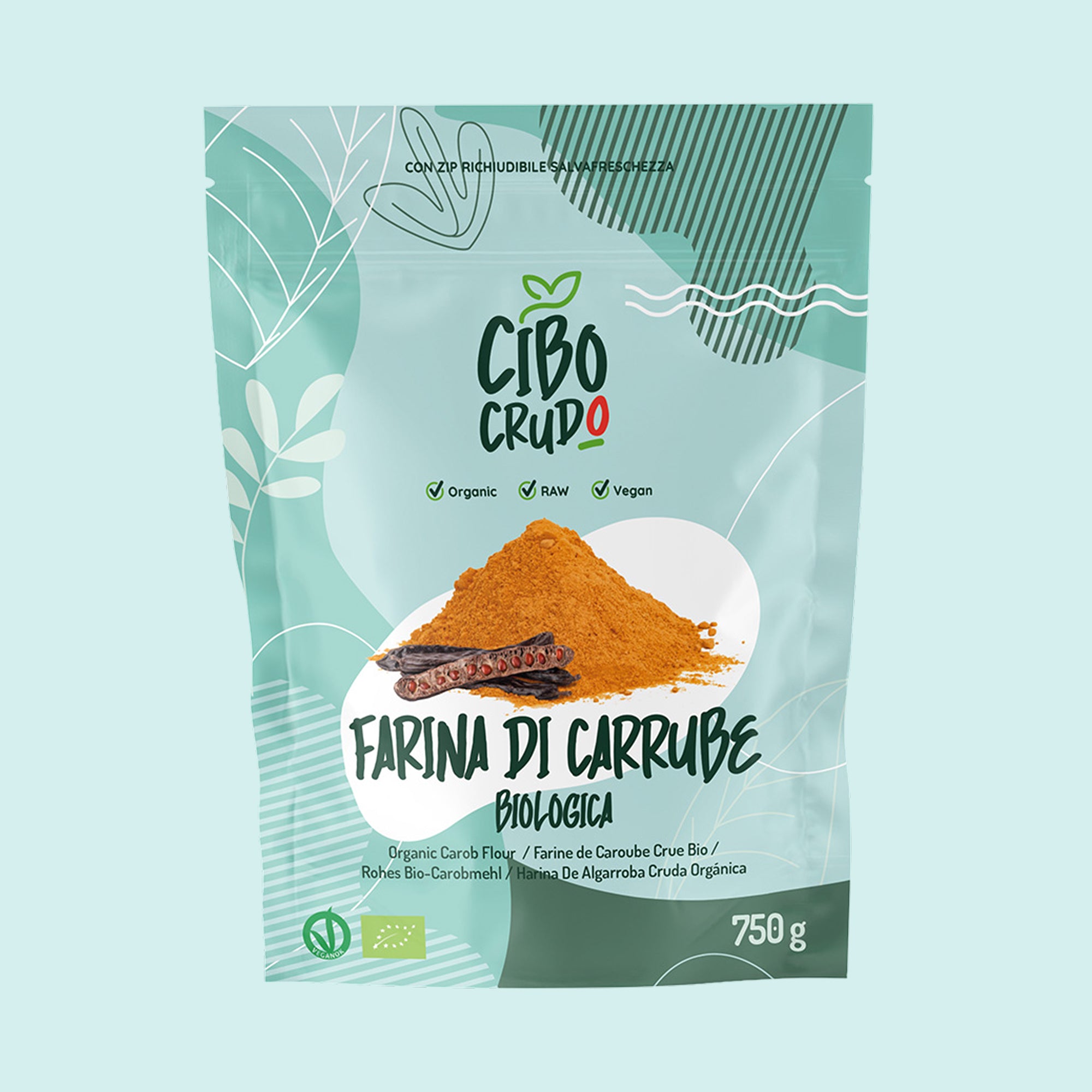 Farina di Carrube Cruda Bio