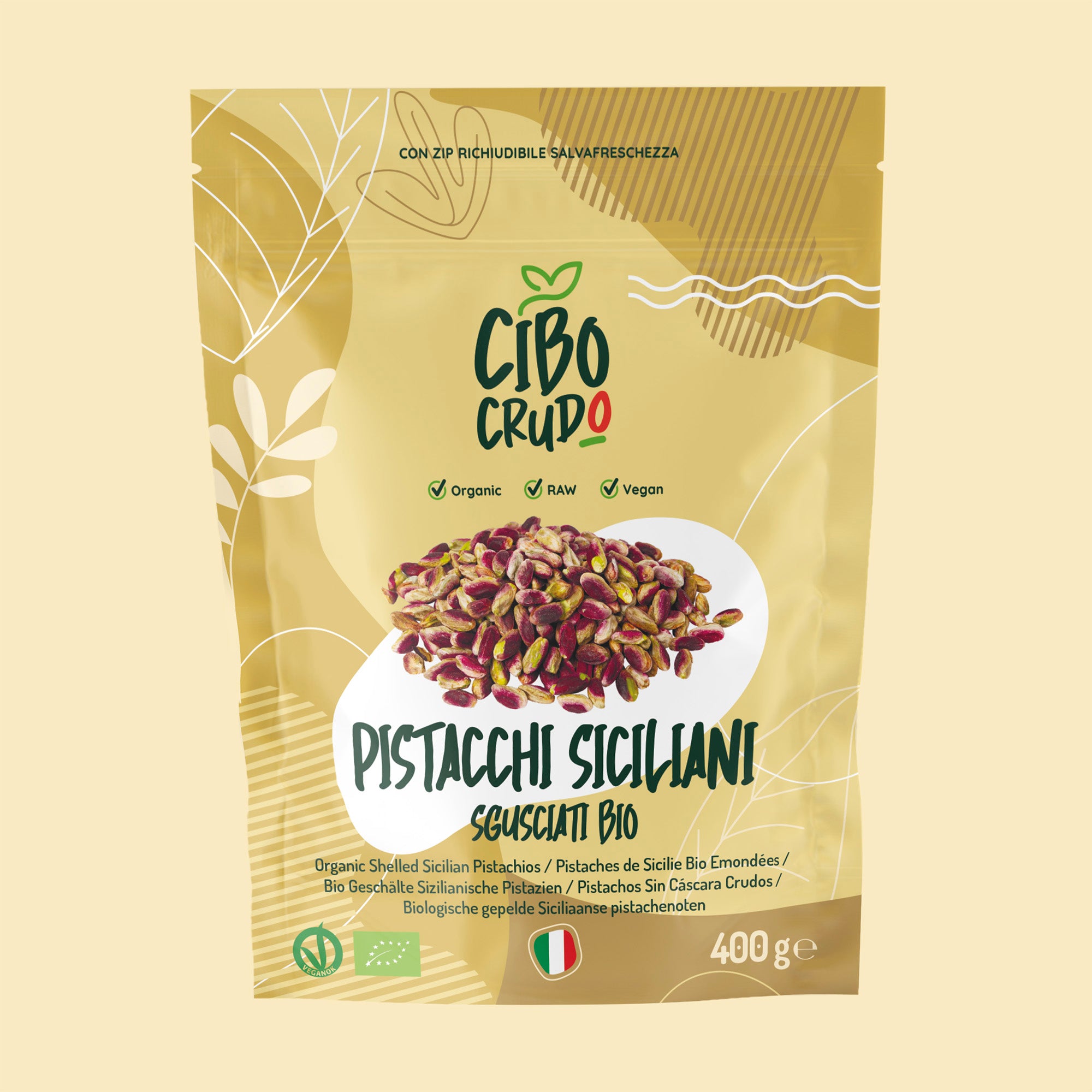 Pistacchi Siciliani sgusciati al naturale Crudi e Bio