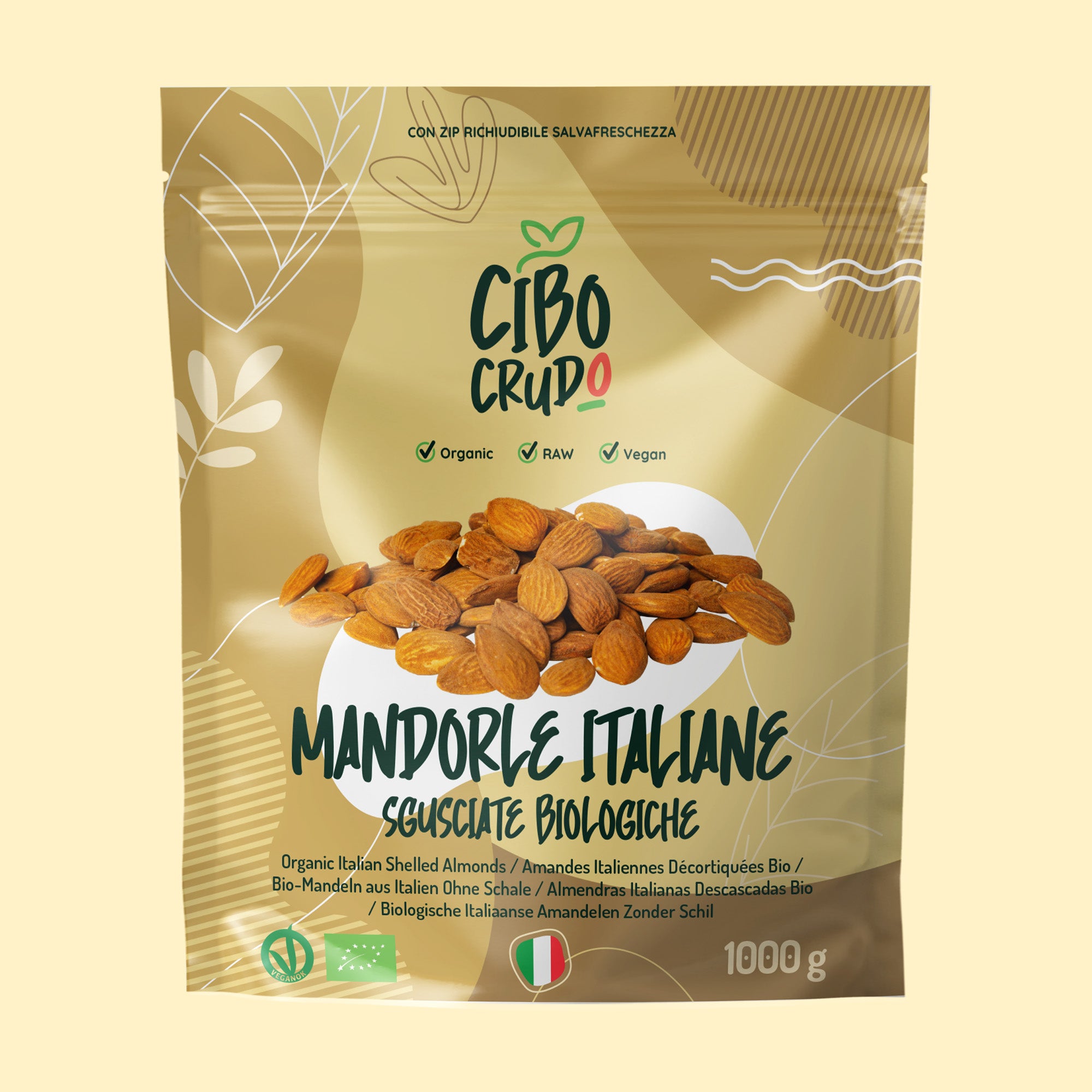 Mandorle sgusciate di Sicilia Bio e Crude