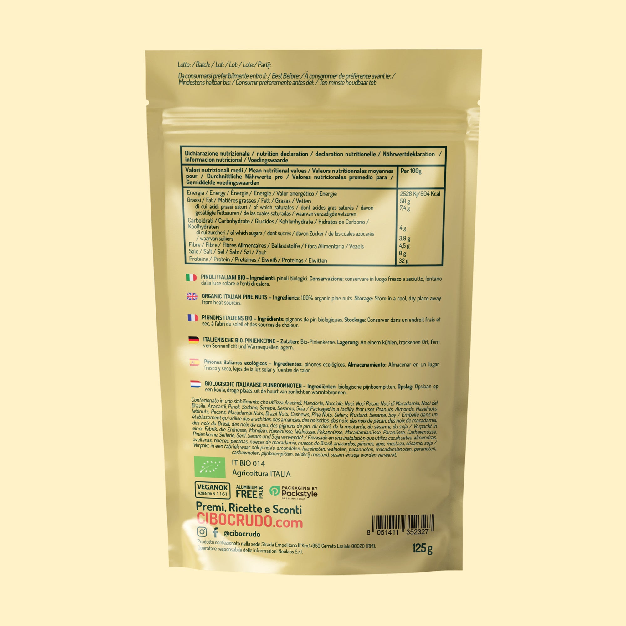 Pinoli Italiani Biologici