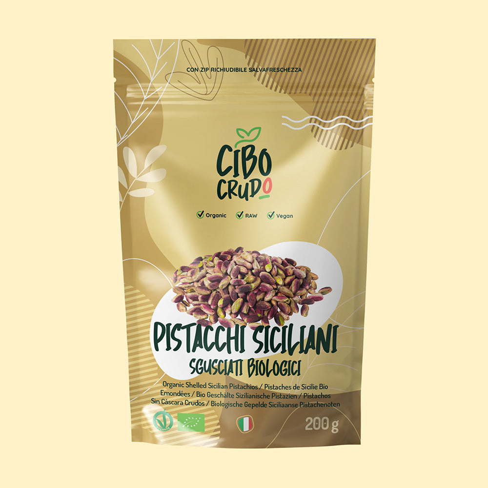 Pistacchi Siciliani sgusciati al naturale Crudi e Bio