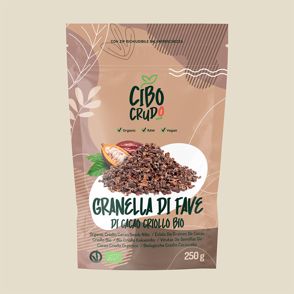 Granella di Cacao Criollo Crudo Bio