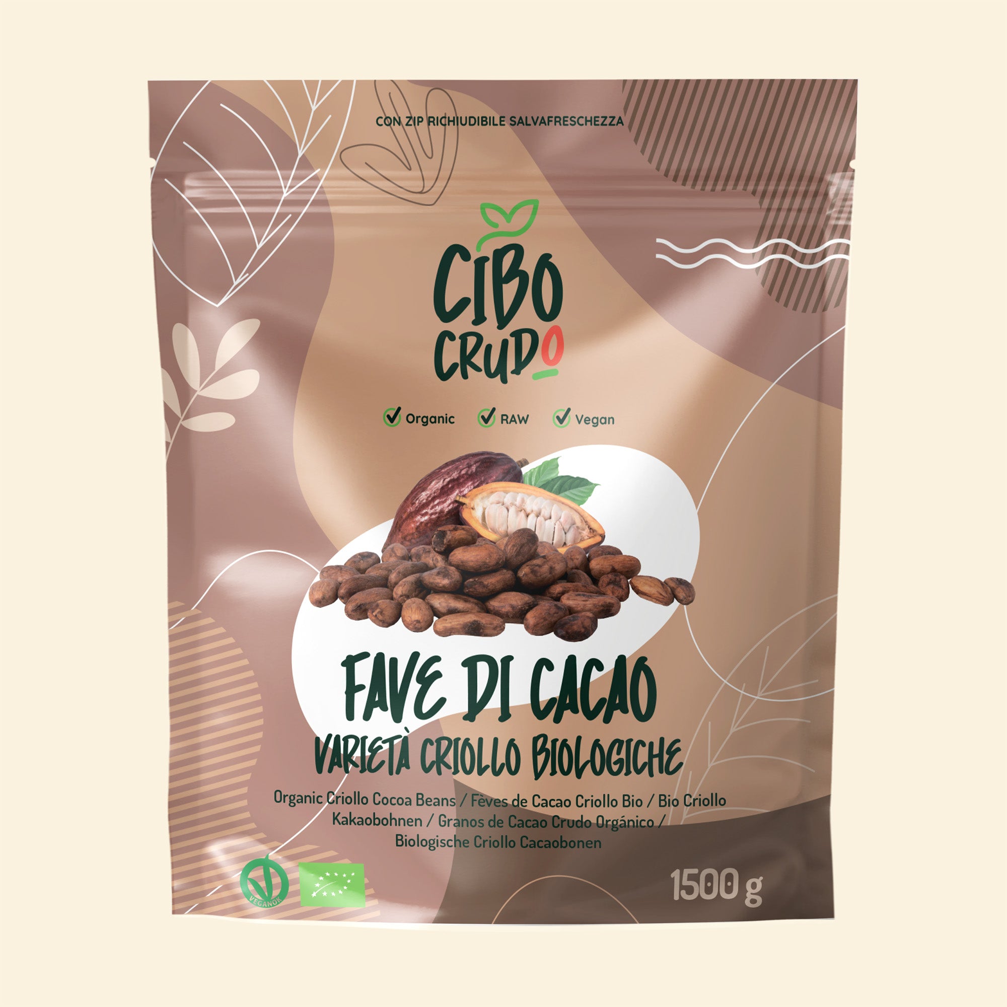 Fave di Cacao Criollo (Semi) Bio