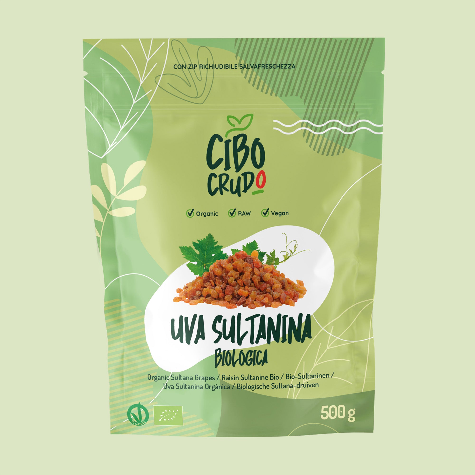 Uva Sultanina Biologica e Cruda