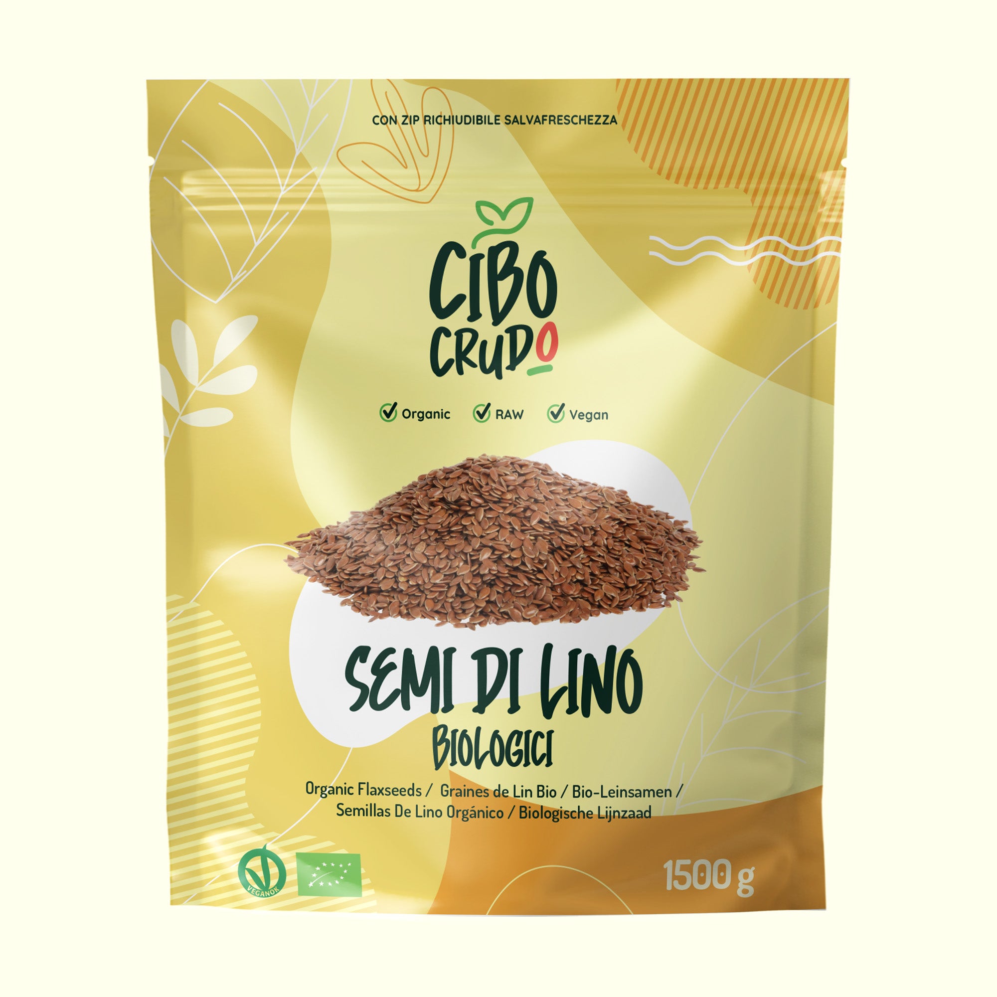 Semi Di Lino Scuri Bio e Crudi