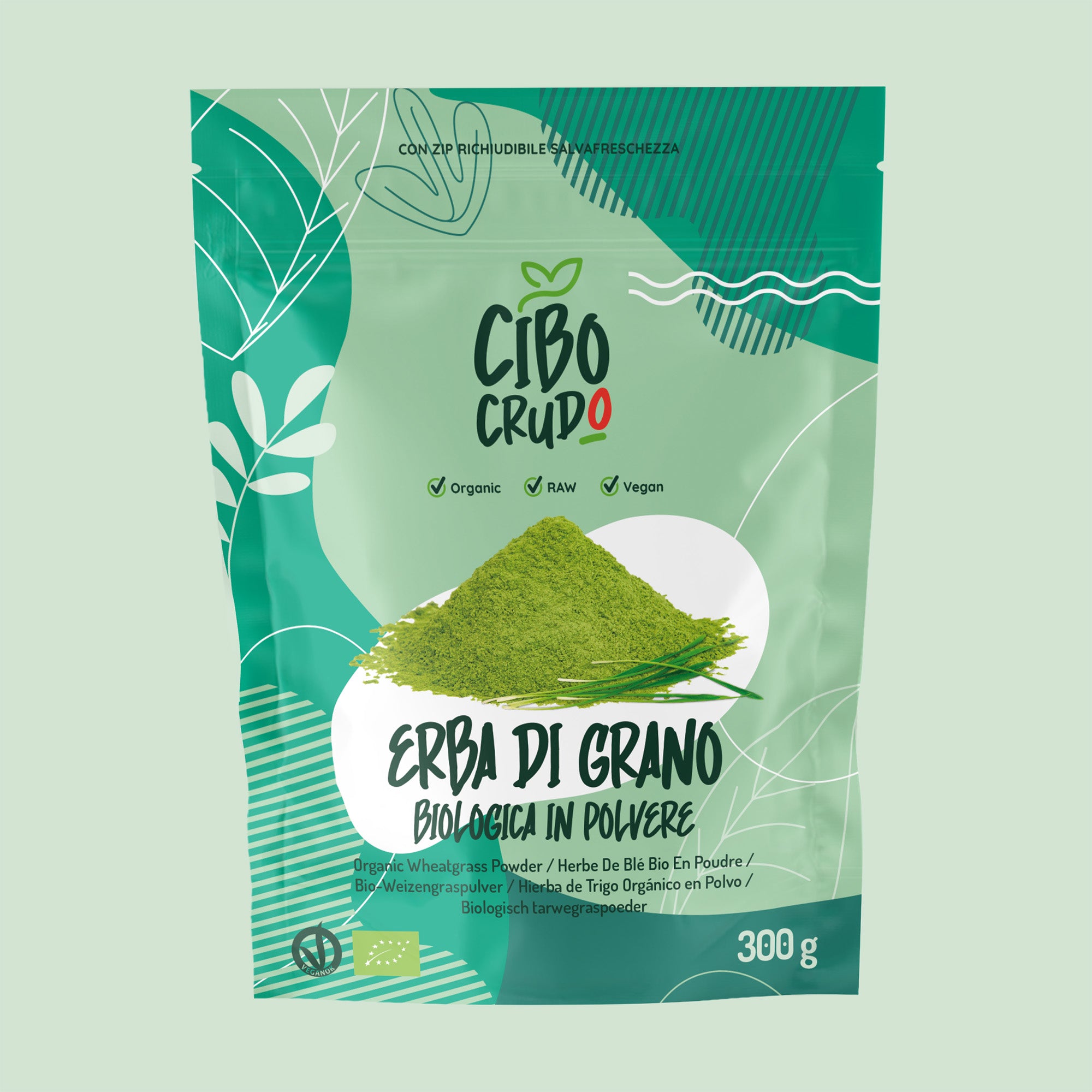 Erba di Grano in polvere cruda Bio