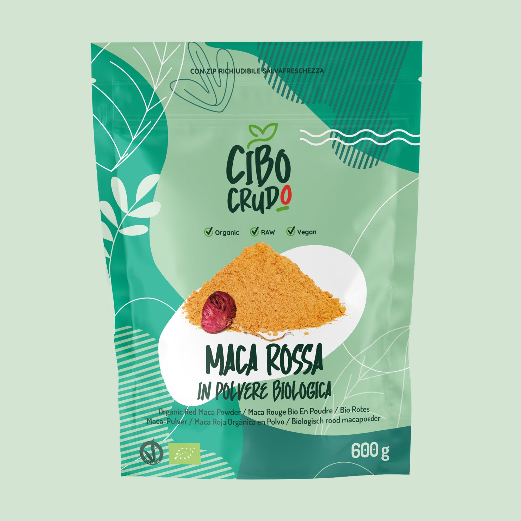 Maca Rossa in polvere Cruda Bio