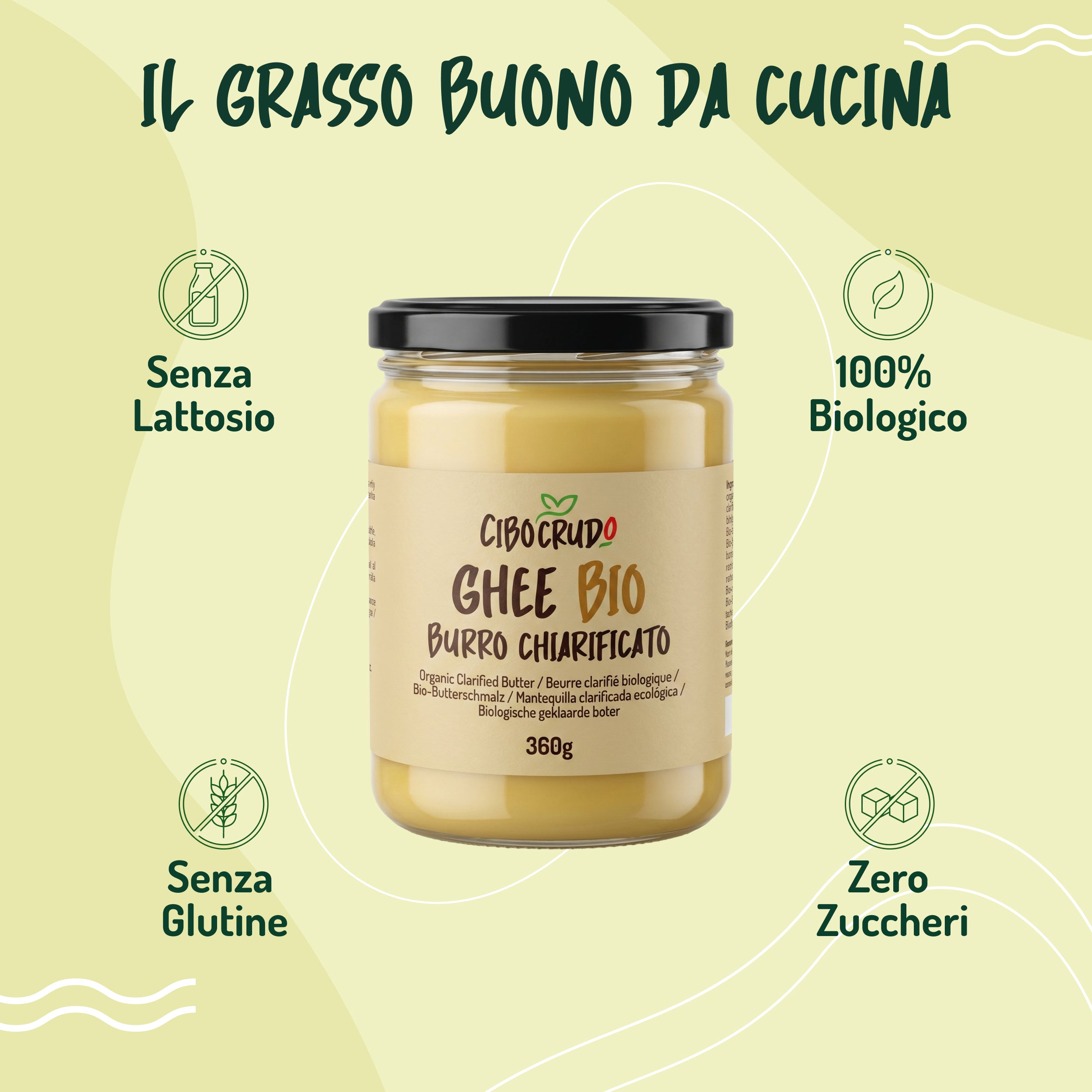 Ghee Bio (Burro Chiarificato Biologico)