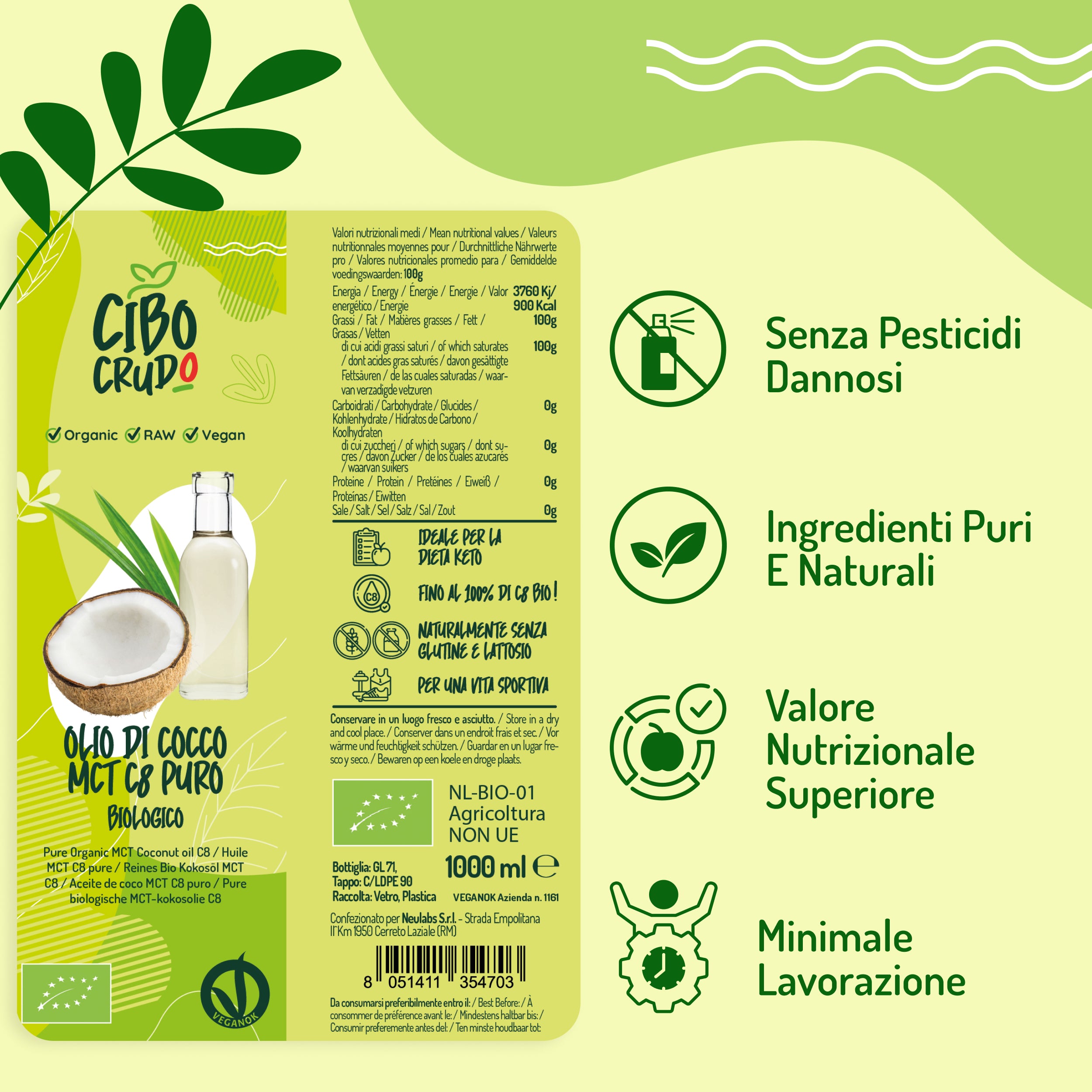 Olio di Cocco MCT C8