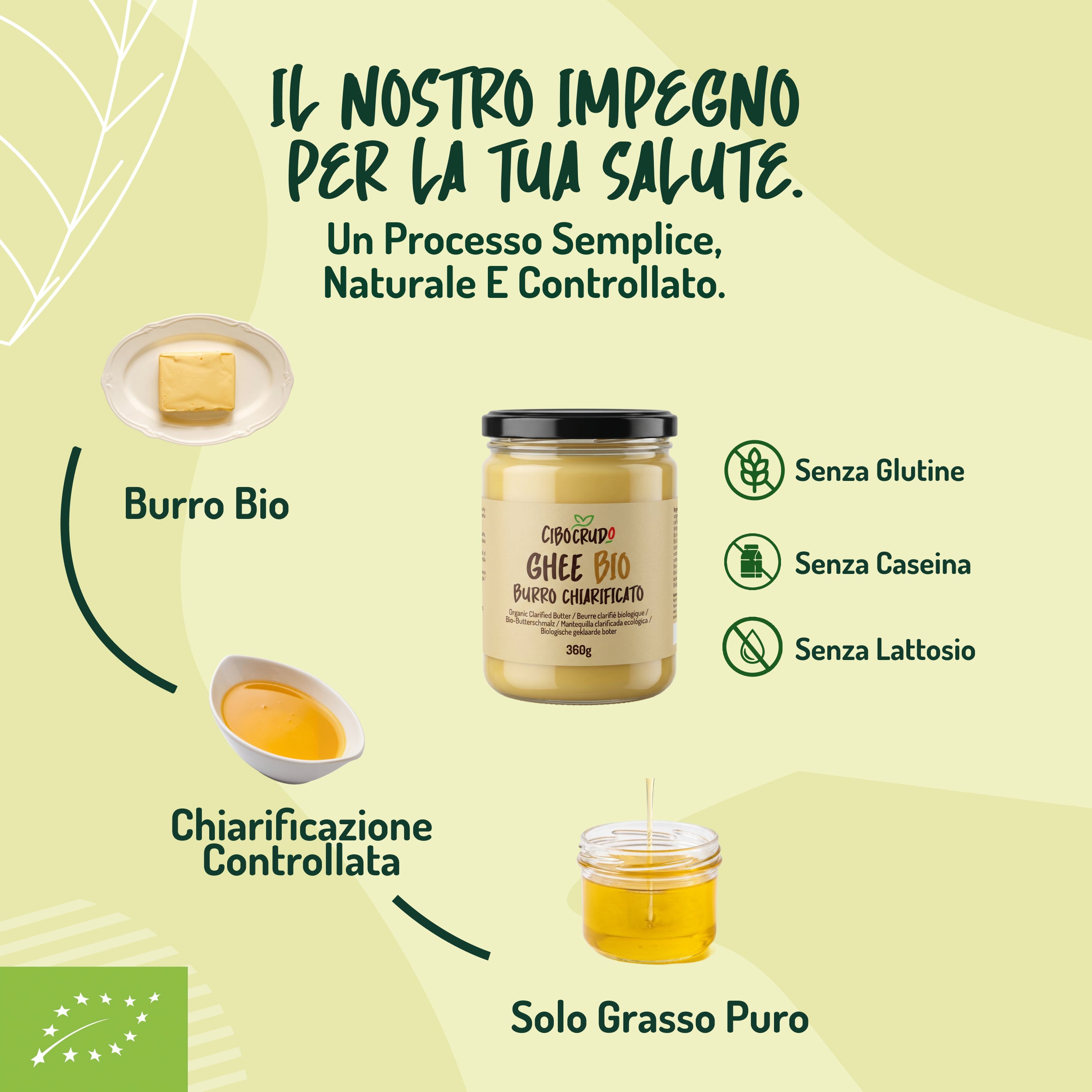 Ghee Bio (Burro Chiarificato Biologico)