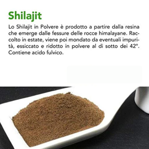 Shilajit Puro (Acido Fulvico) Crudo