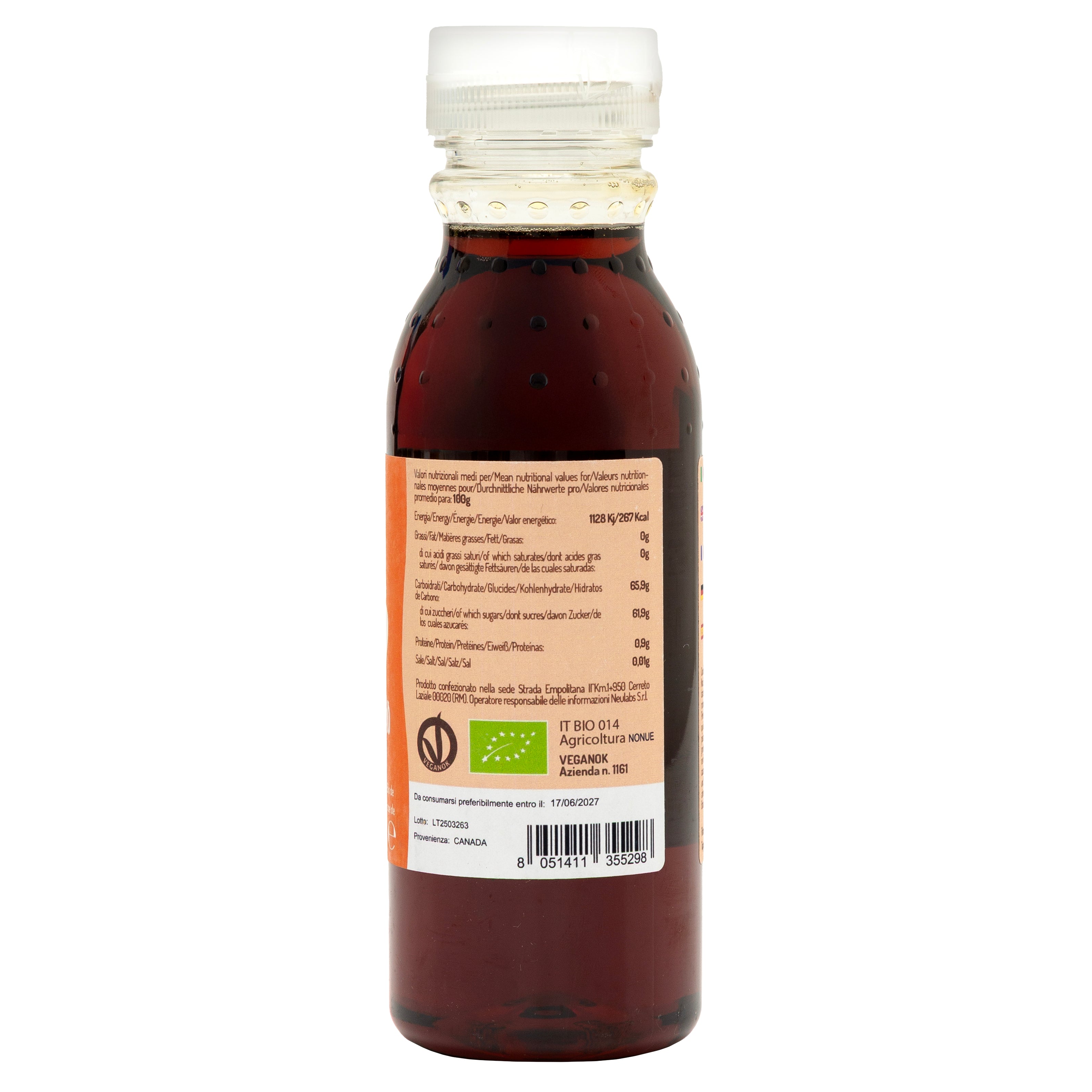 Sciroppo d'Acero Bio di grado A